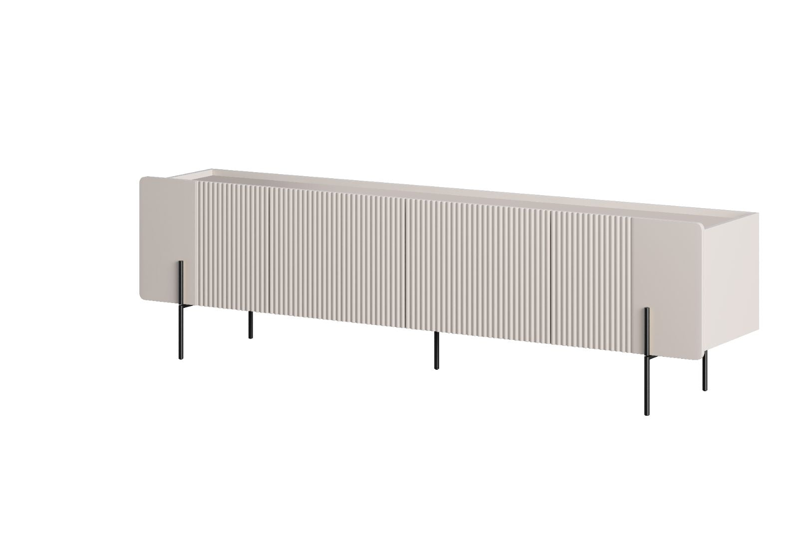 TV Kommode Malmi 200cm, 2 Türen und 2 Schubladen, Material: MDF