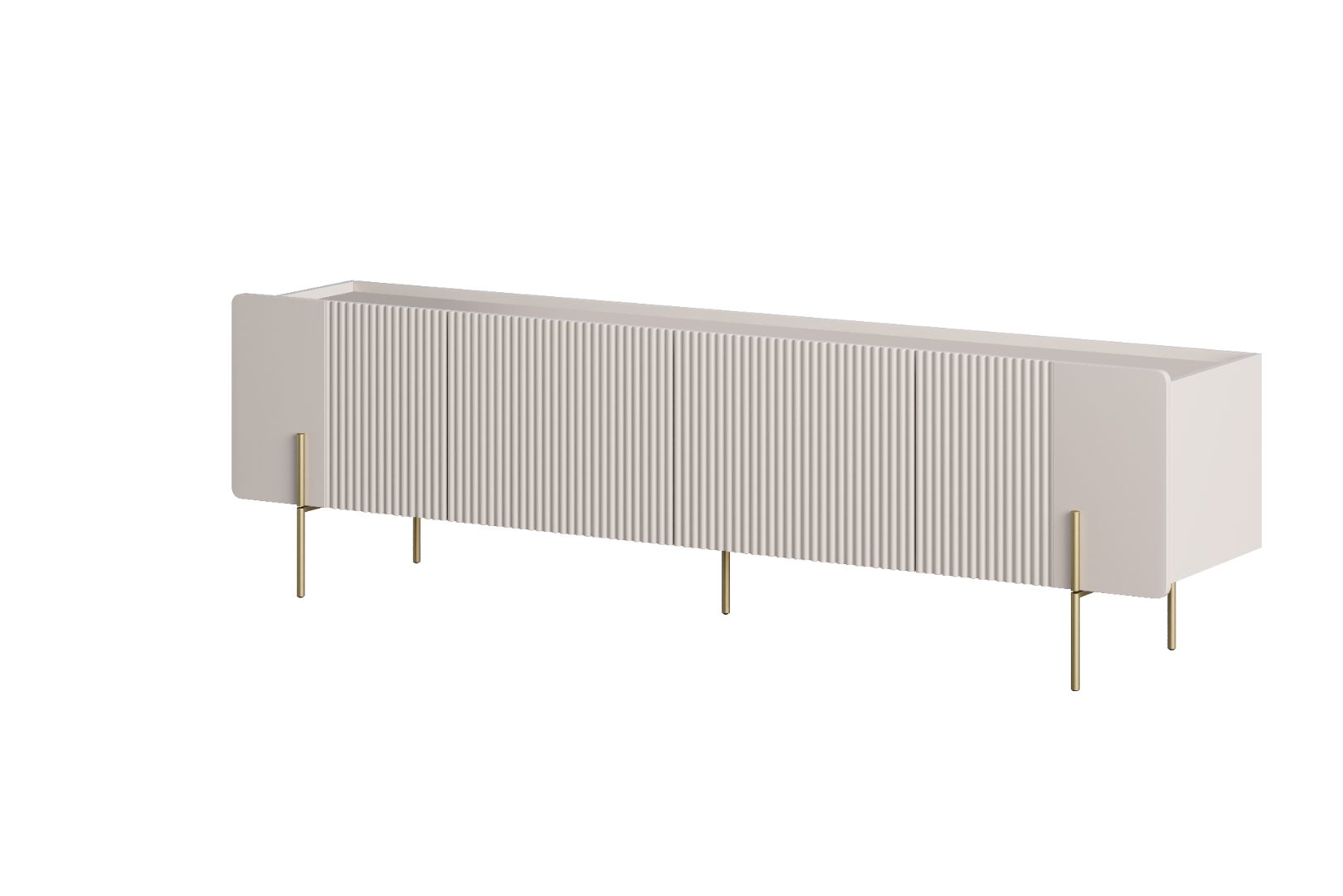 TV Kommode Malmi 200cm, 2 Türen und 2 Schubladen, Material: MDF