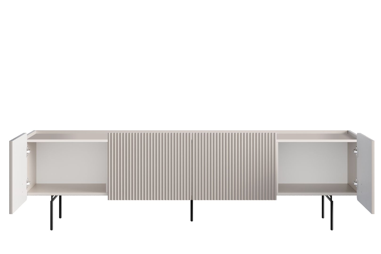 TV Kommode Malmi 200cm, 2 Türen und 2 Schubladen, Material: MDF