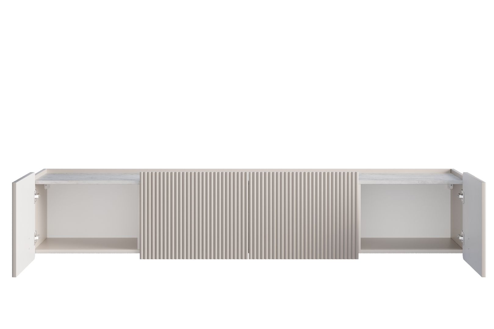 TV Kommode Malmi 200cm, 2 Türen und 2 Schubladen, Material: MDF