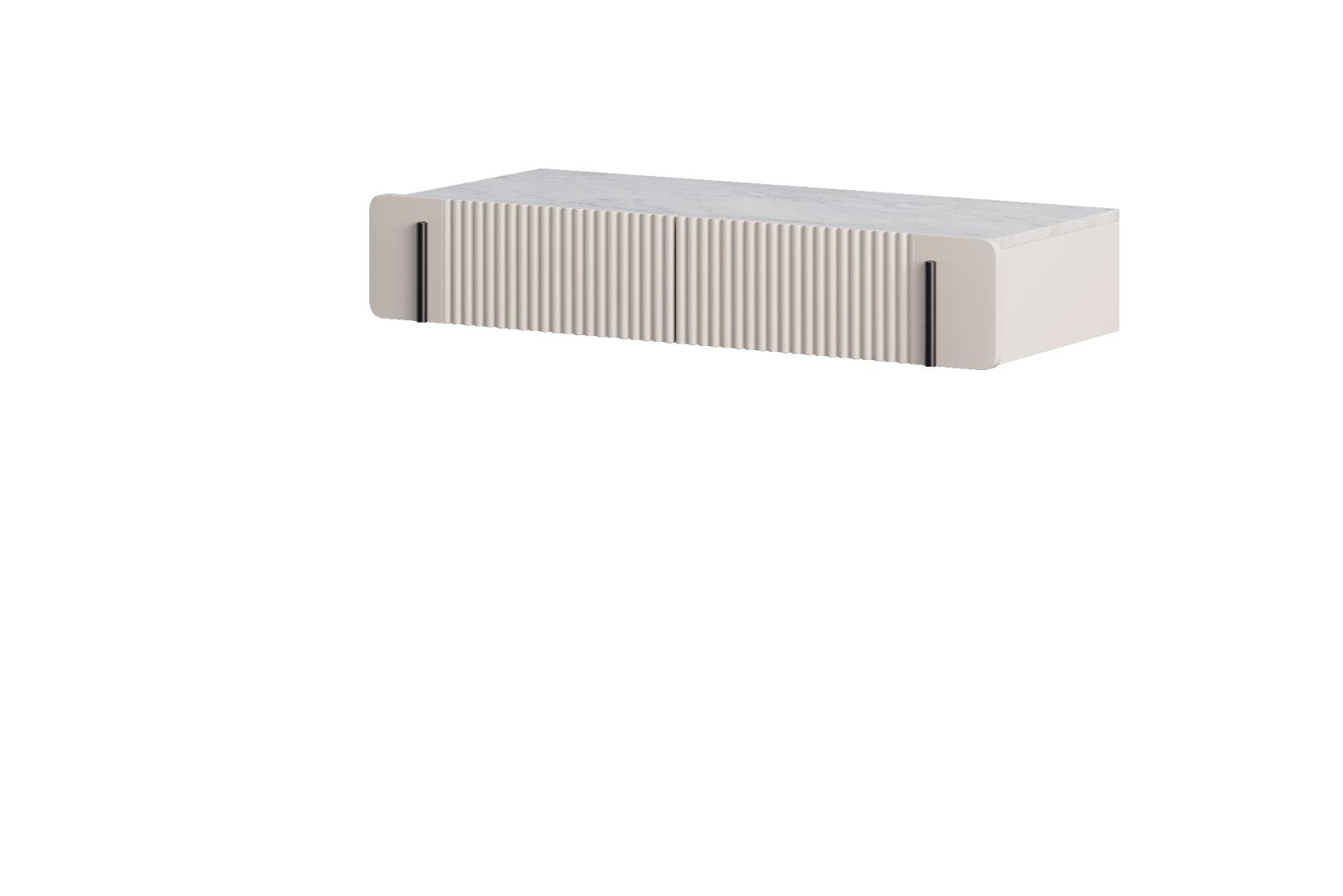 Beistelltisch Malmi 100cm, 2 Schubladen, Material: MDF