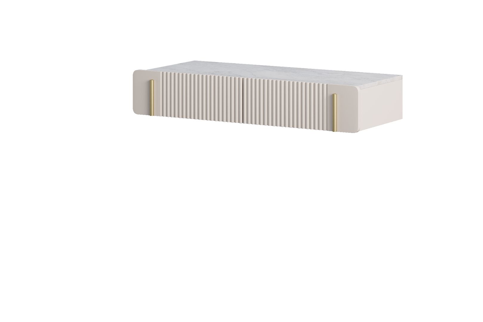 Beistelltisch Malmi 100cm, 2 Schubladen, Material: MDF