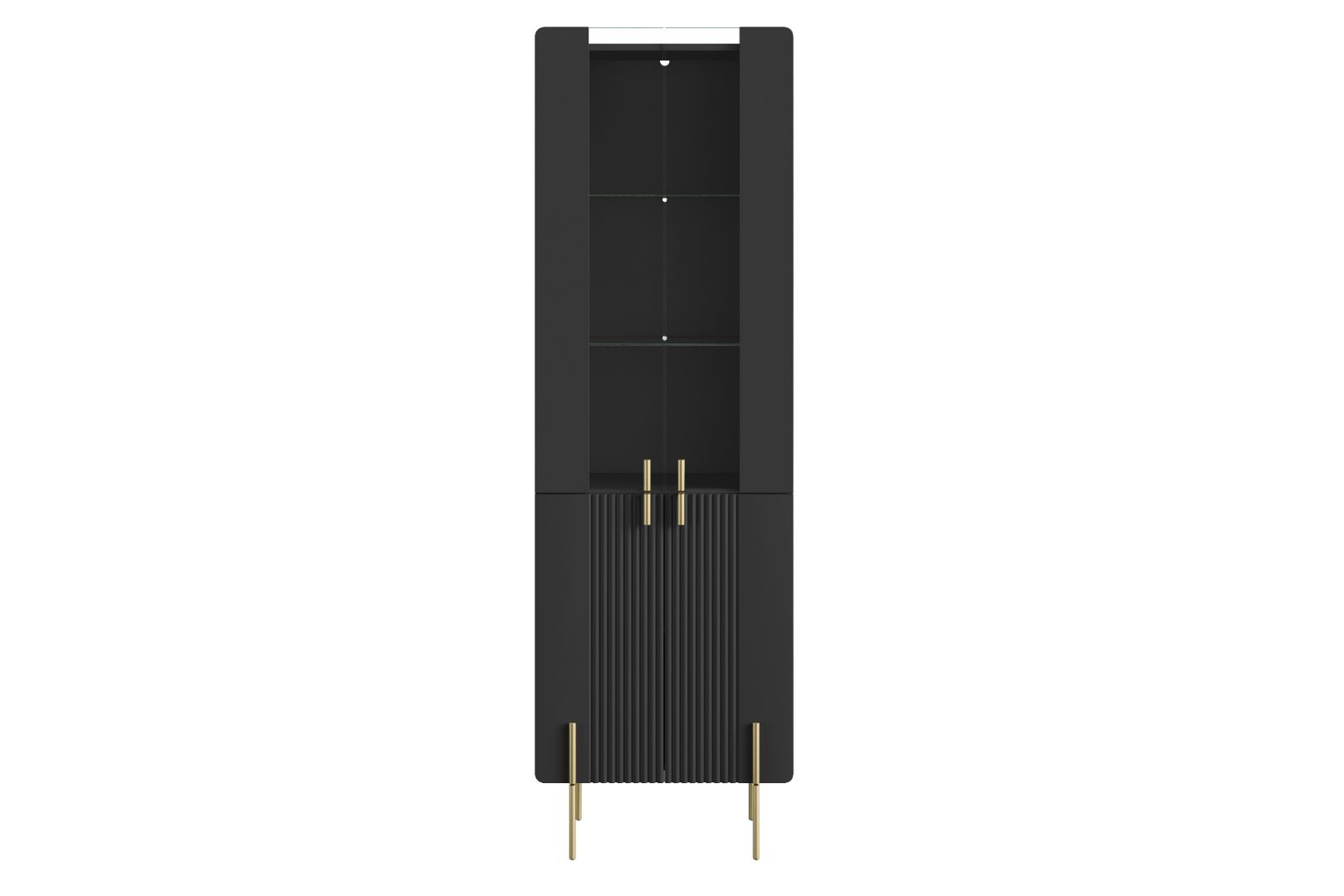 Vitrine Malmi 190cm, Material: MDF, Melaminplatte