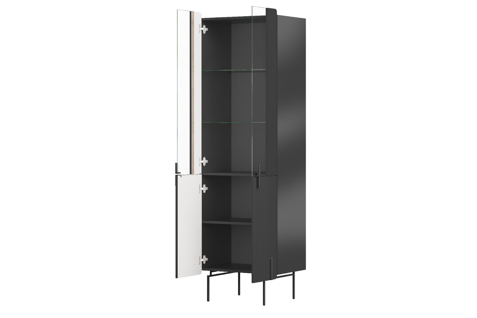 Vitrine Malmi 190cm, Material: MDF, Melaminplatte