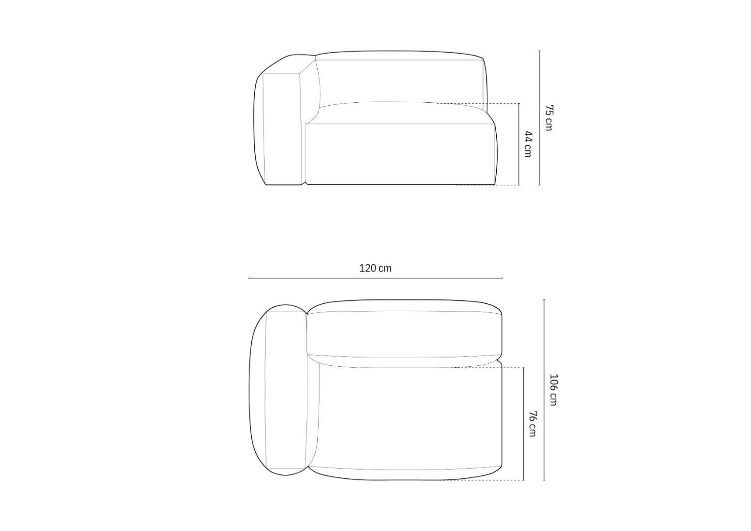 Modul Martina, 90x106cm, Material: Cord