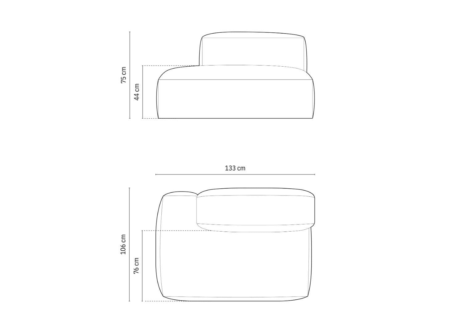 Modul Martina, 133x106cm, Material: Cord