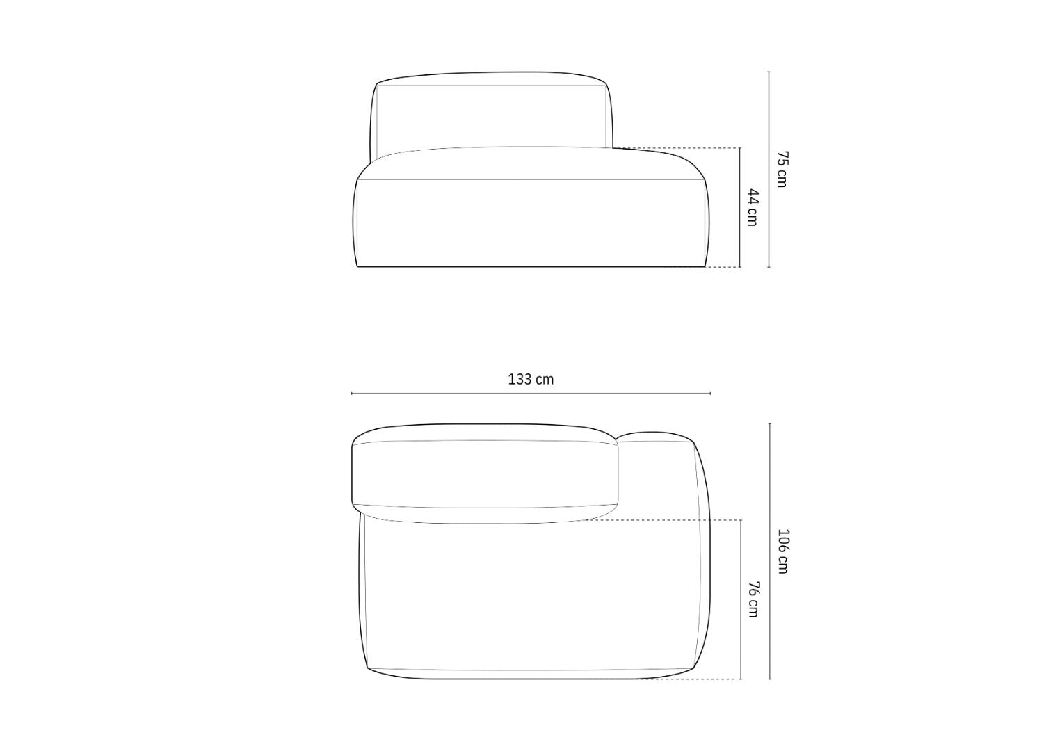 Modul Martina, 133x106cm, Material: Cord