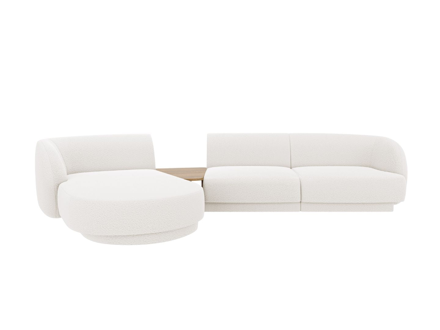 Ecksofa Miley 303x178cm, Material: Boucle