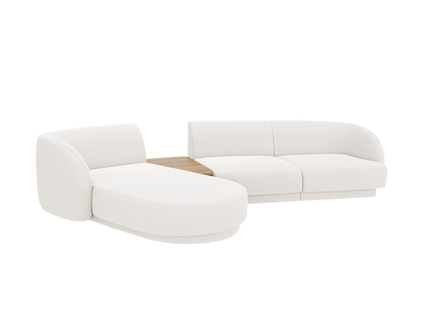 Ecksofa Miley 303x178cm, Material: Boucle