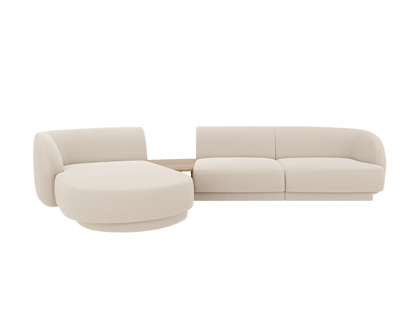 Ecksofa Miley 303x178cm, Material: Boucle