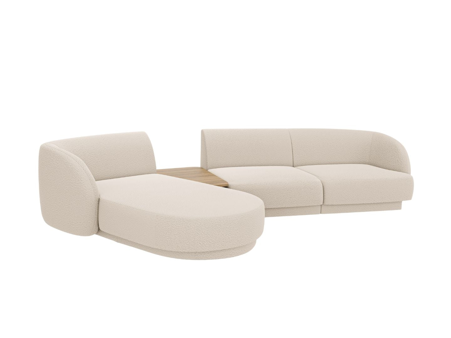 Ecksofa Miley 303x178cm, Material: Boucle