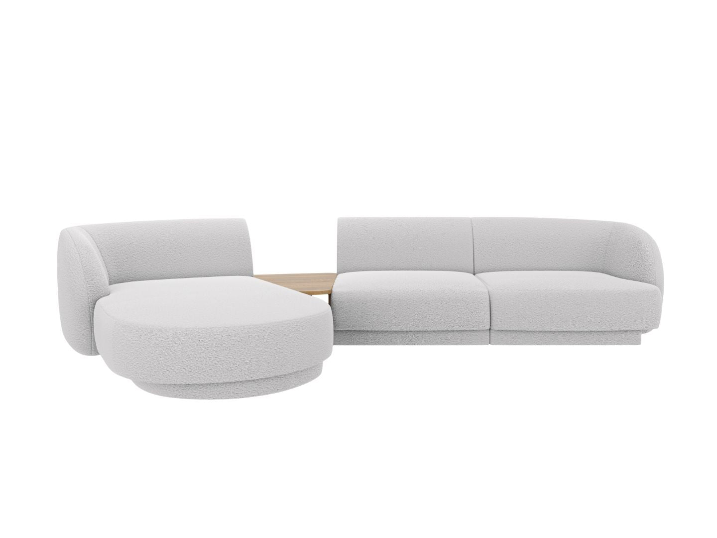 Ecksofa Miley 303x178cm, Material: Boucle