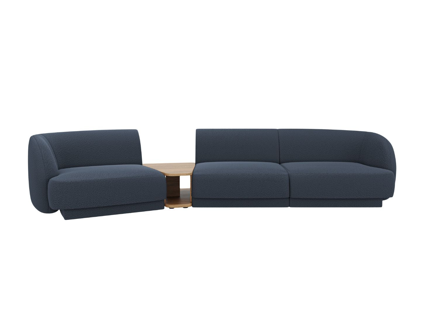 Ecksofa Miley 300x118cm, Material: Boucle