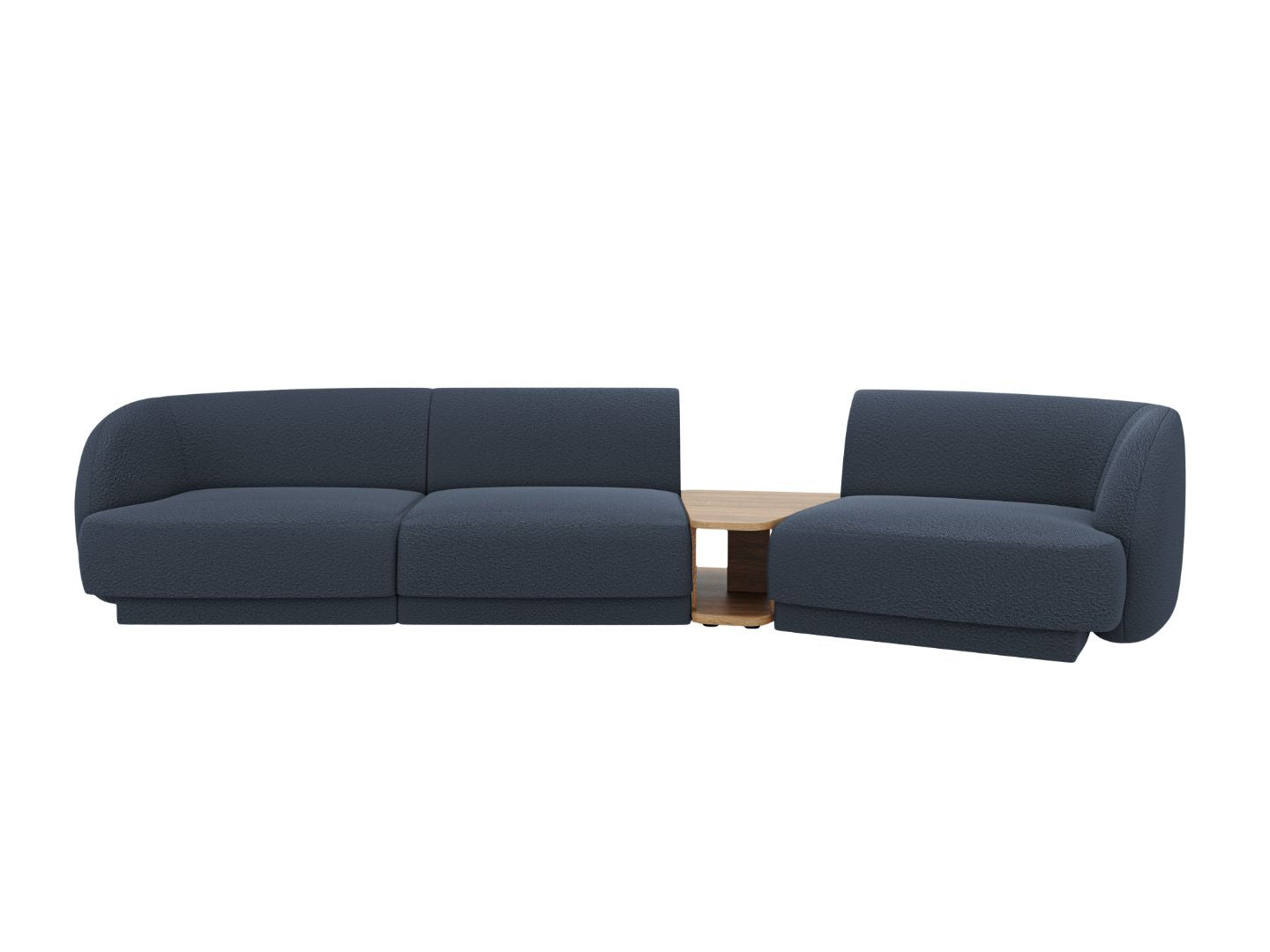 Ecksofa Miley 300x118cm, Material: Boucle