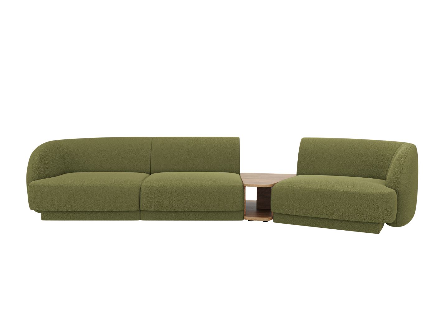 Ecksofa Miley 300x118cm, Material: Boucle