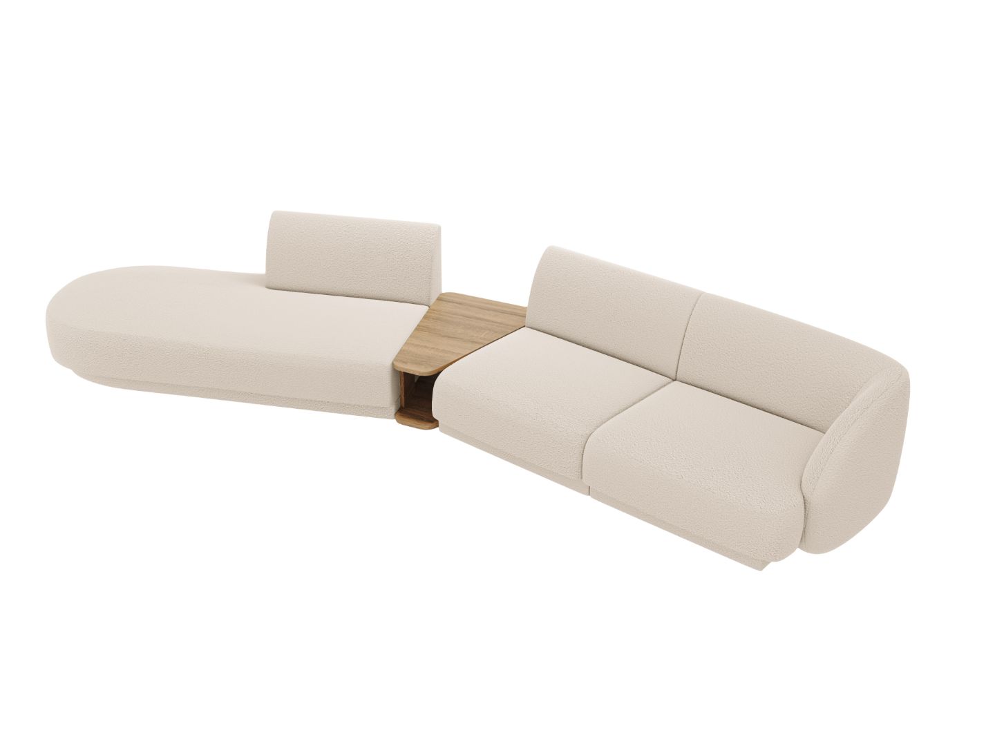 Sofa Miley 358x153cm, Material: Boucle
