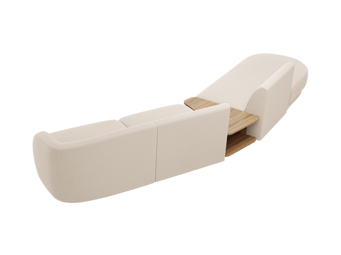 Sofa Miley 358x153cm, Material: Boucle