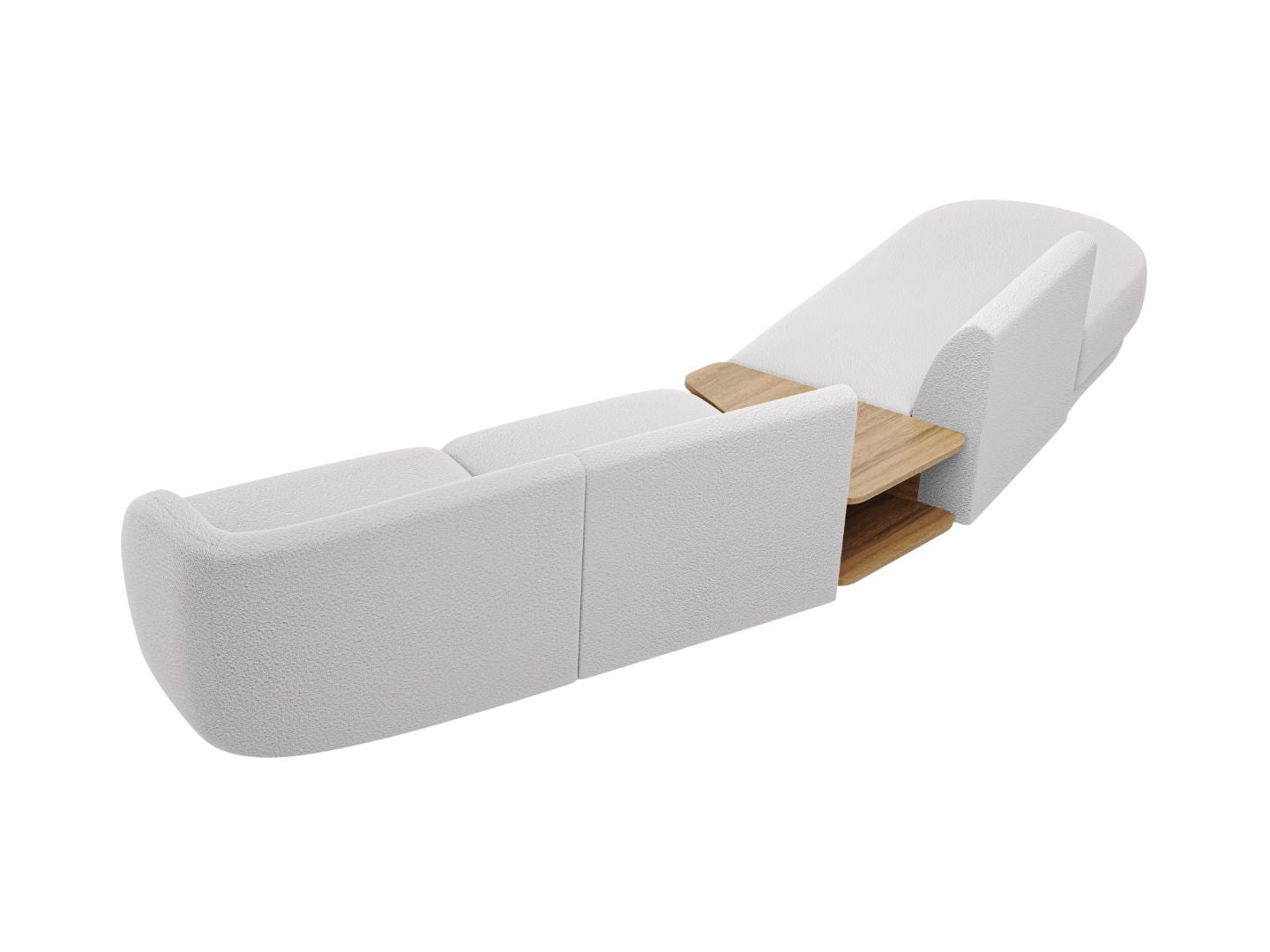 Sofa Miley 358x153cm, Material: Boucle