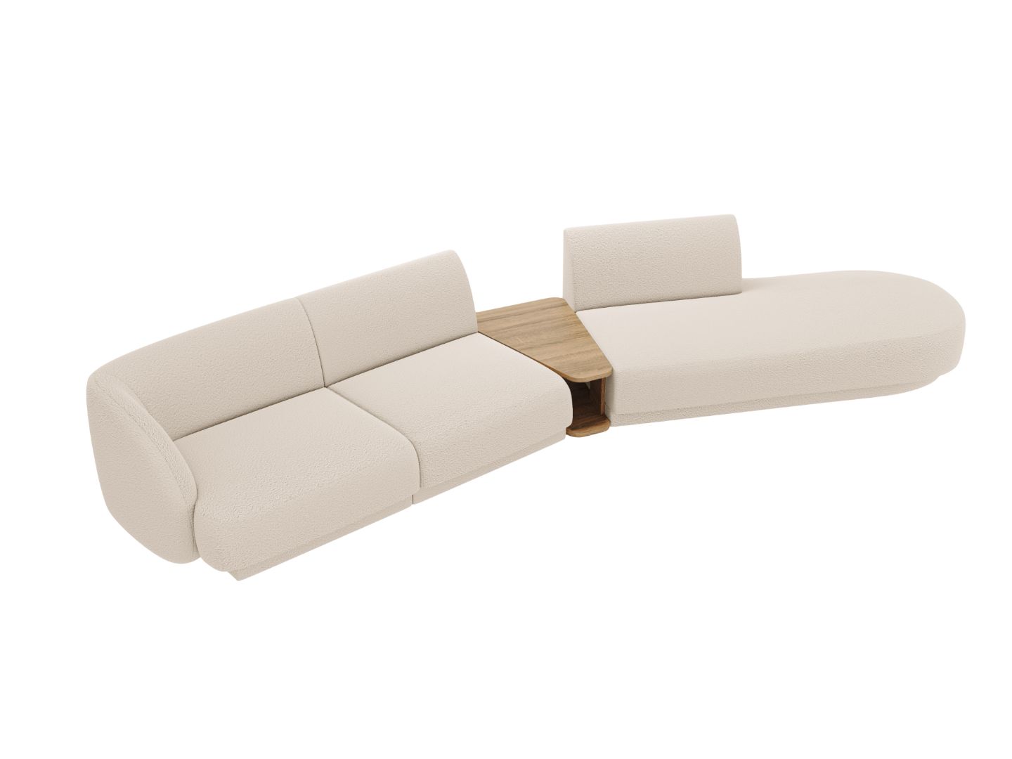 Sofa Miley 358x153cm, Material: Boucle