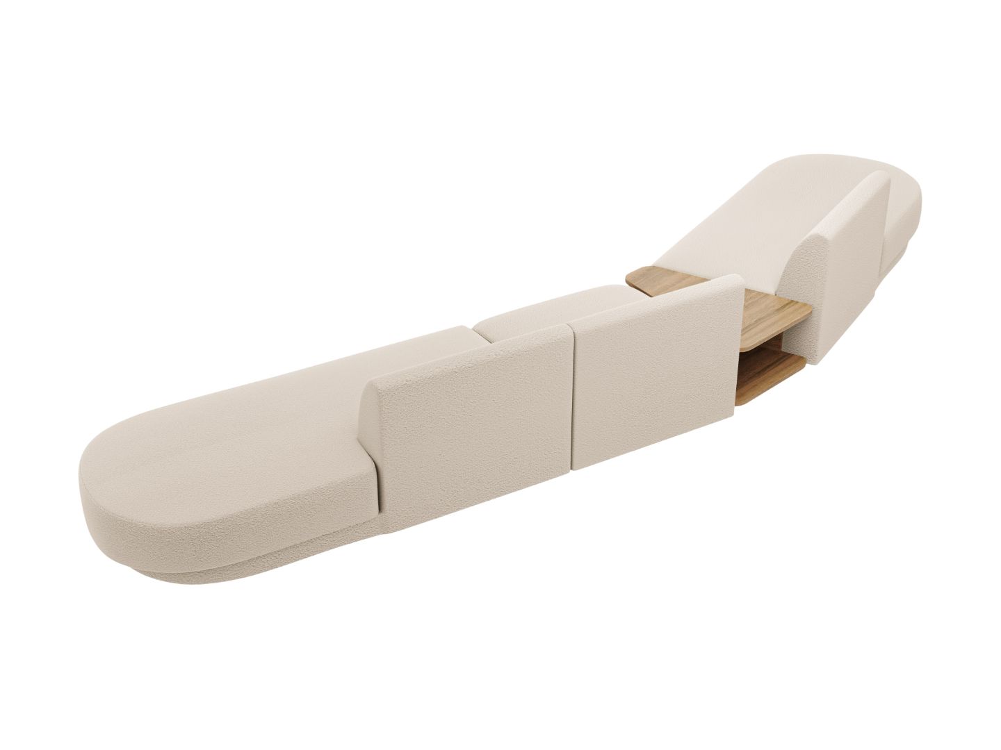 Sofa Miley 430x154cm, Material: Boucle