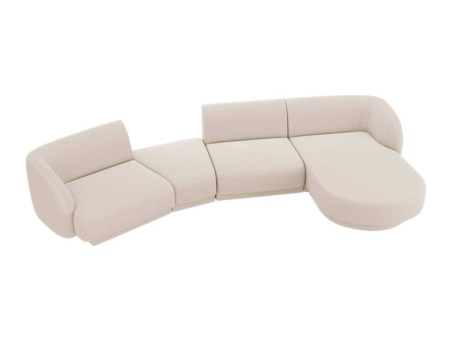 Sofa Miley 325x160cm, Material: Boucle