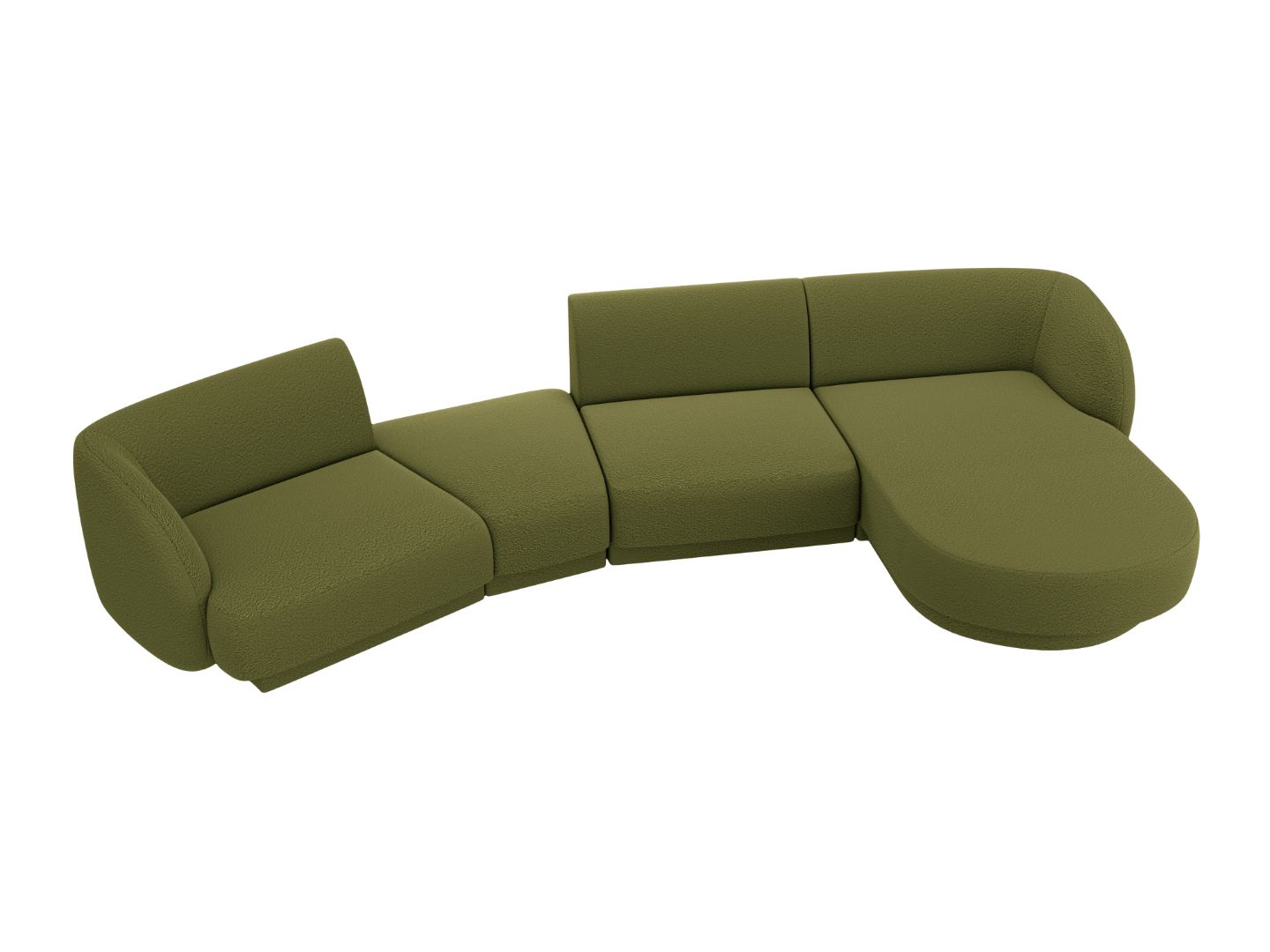Sofa Miley 325x160cm, Material: Boucle