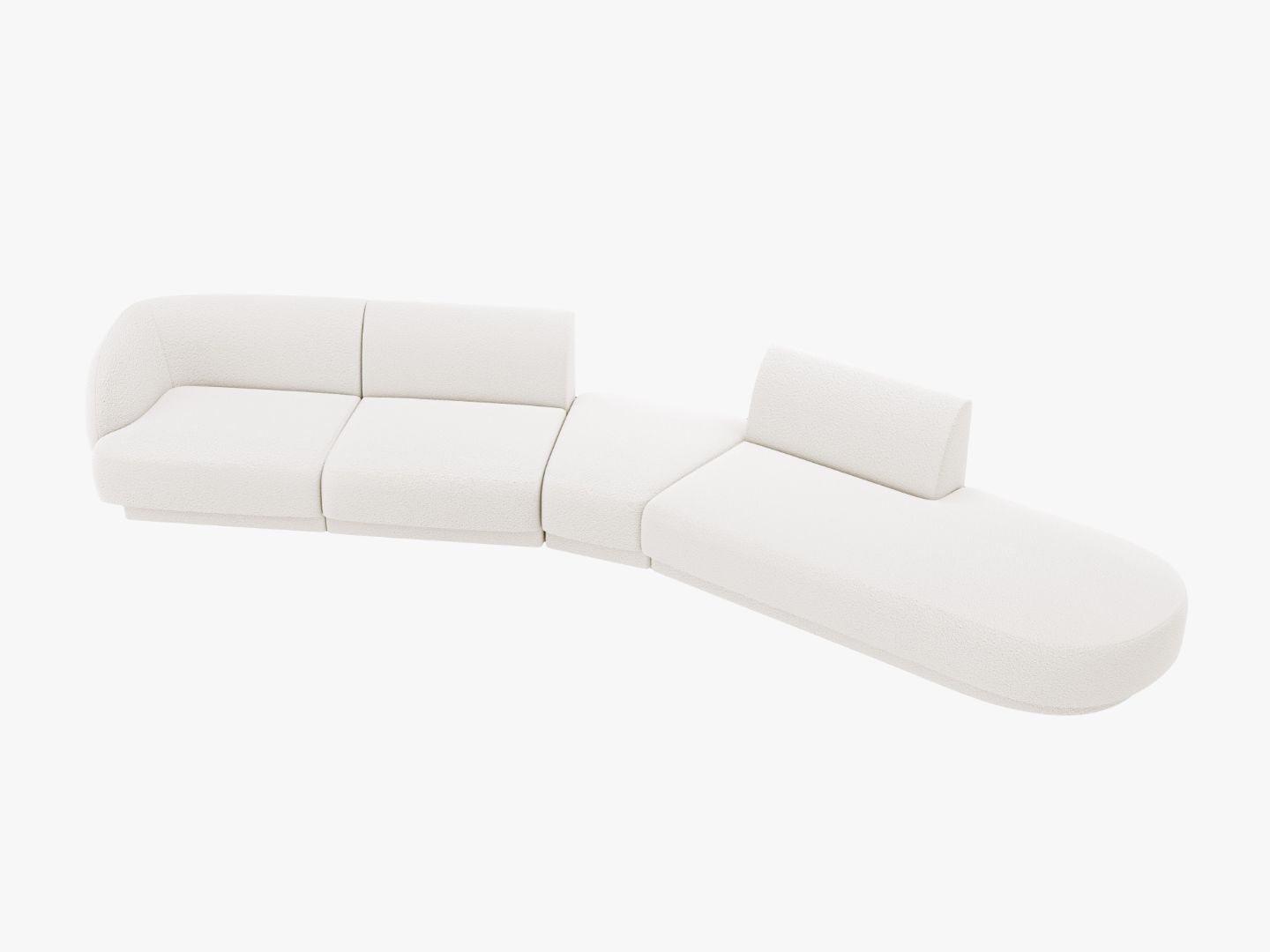 Sofa Miley 380x158cm, Material: Boucle