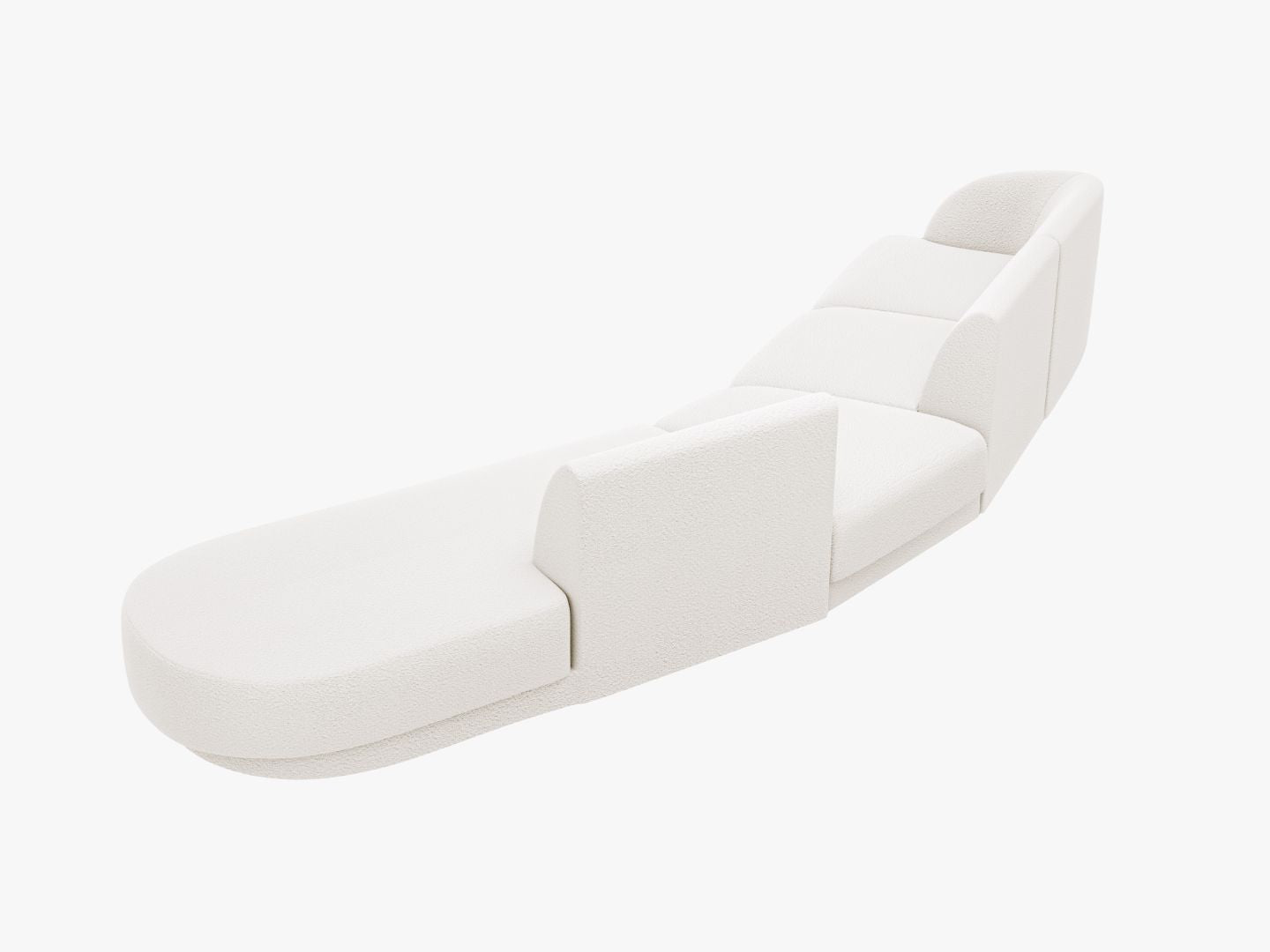 Sofa Miley 380x158cm, Material: Boucle