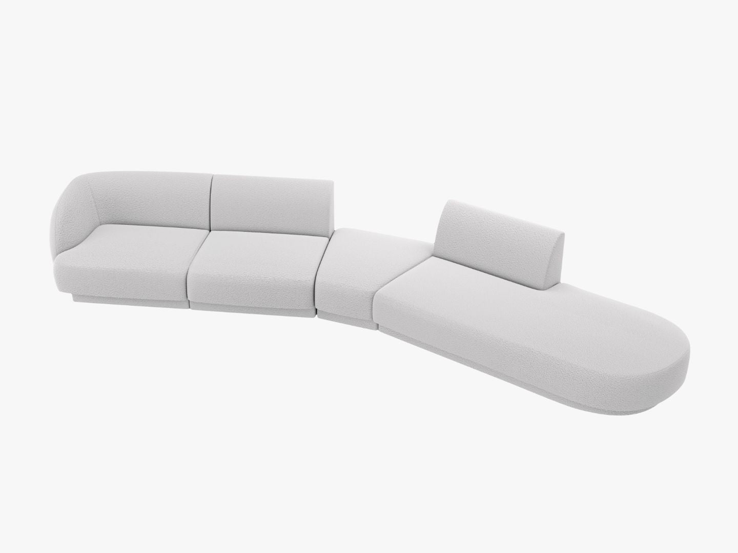 Sofa Miley 380x158cm, Material: Boucle