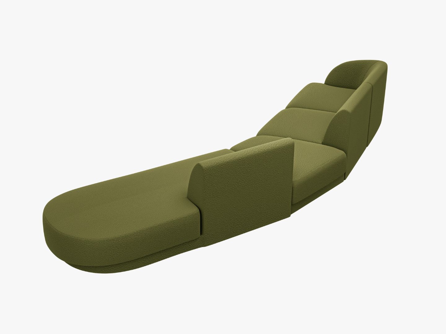 Sofa Miley 380x158cm, Material: Boucle