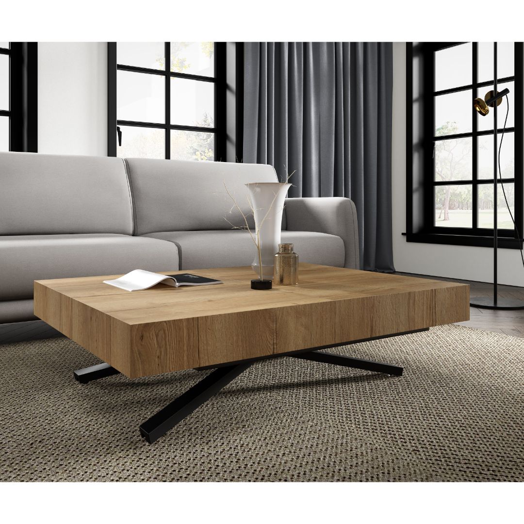 Clubtisch Sanna X 120/200x90cm, Material: Material nach Wahl