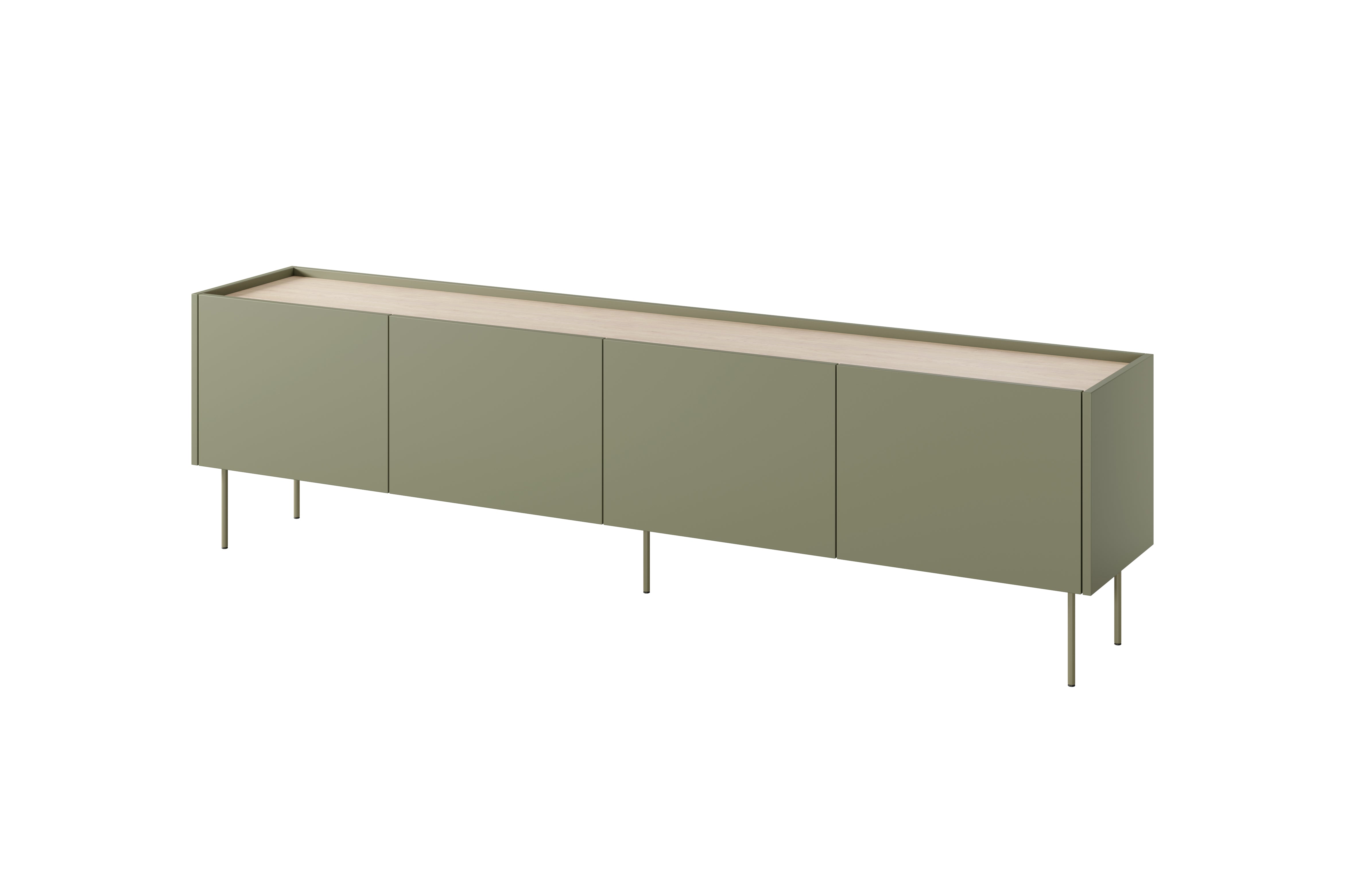 TV Kommode Desin 220cm, 4 Türen, Material: MDF