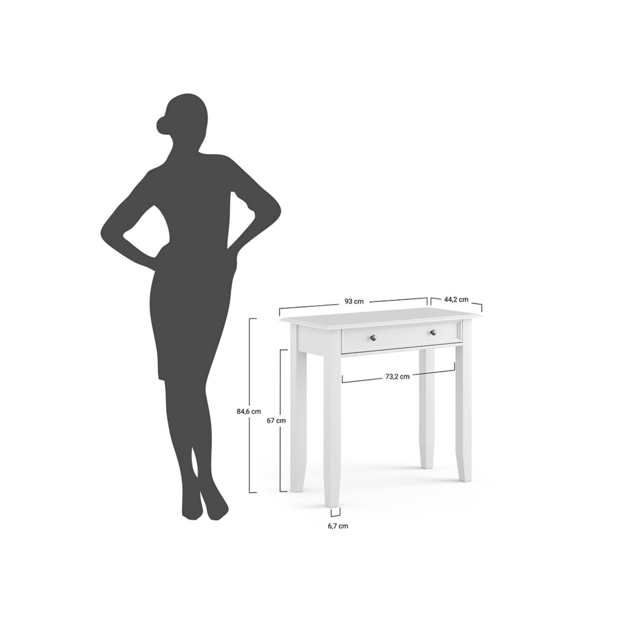 Konsole Belluno, Material: Massives Kiefernholz