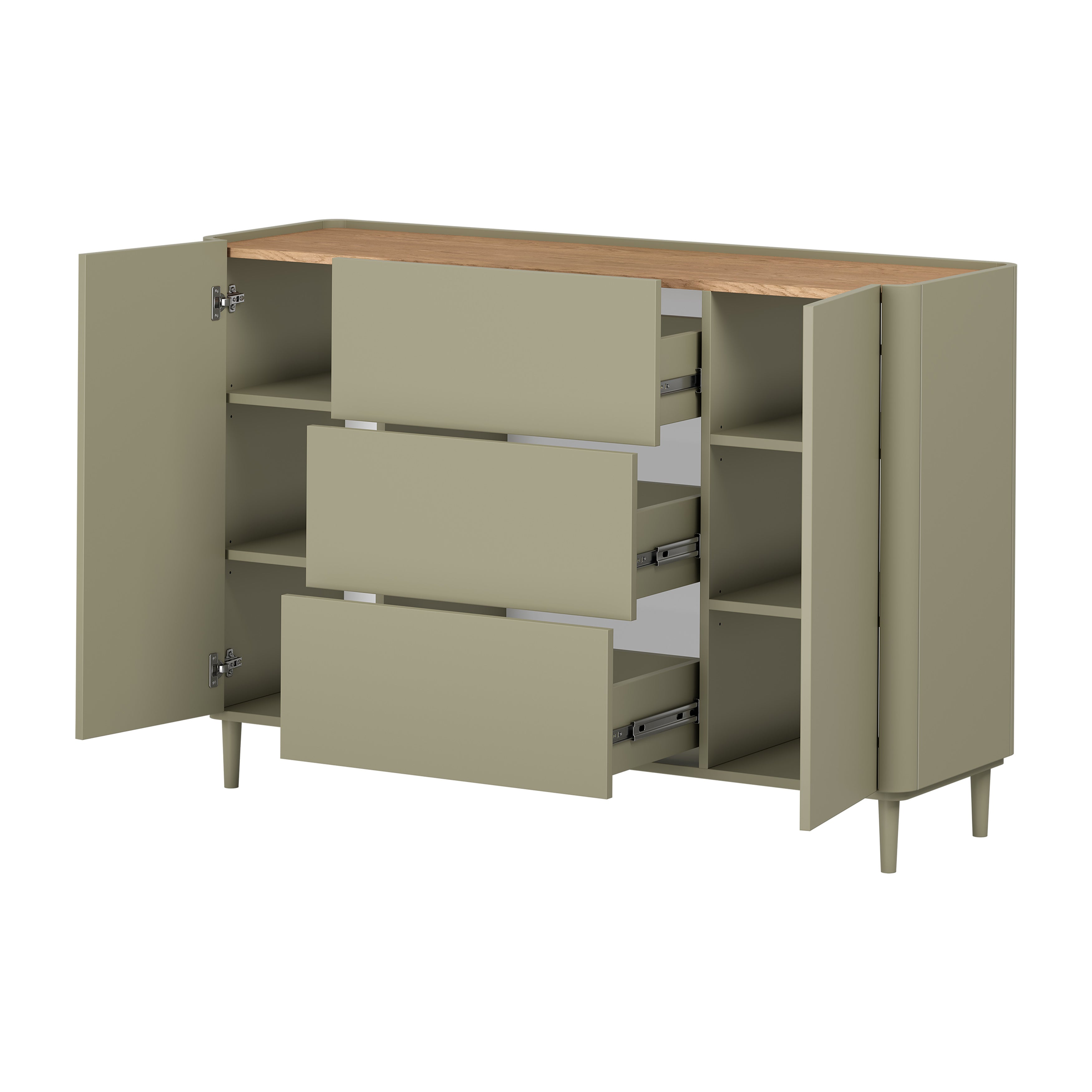 Elivo Kommode 150cm, Material: MDF, Melaminplatte