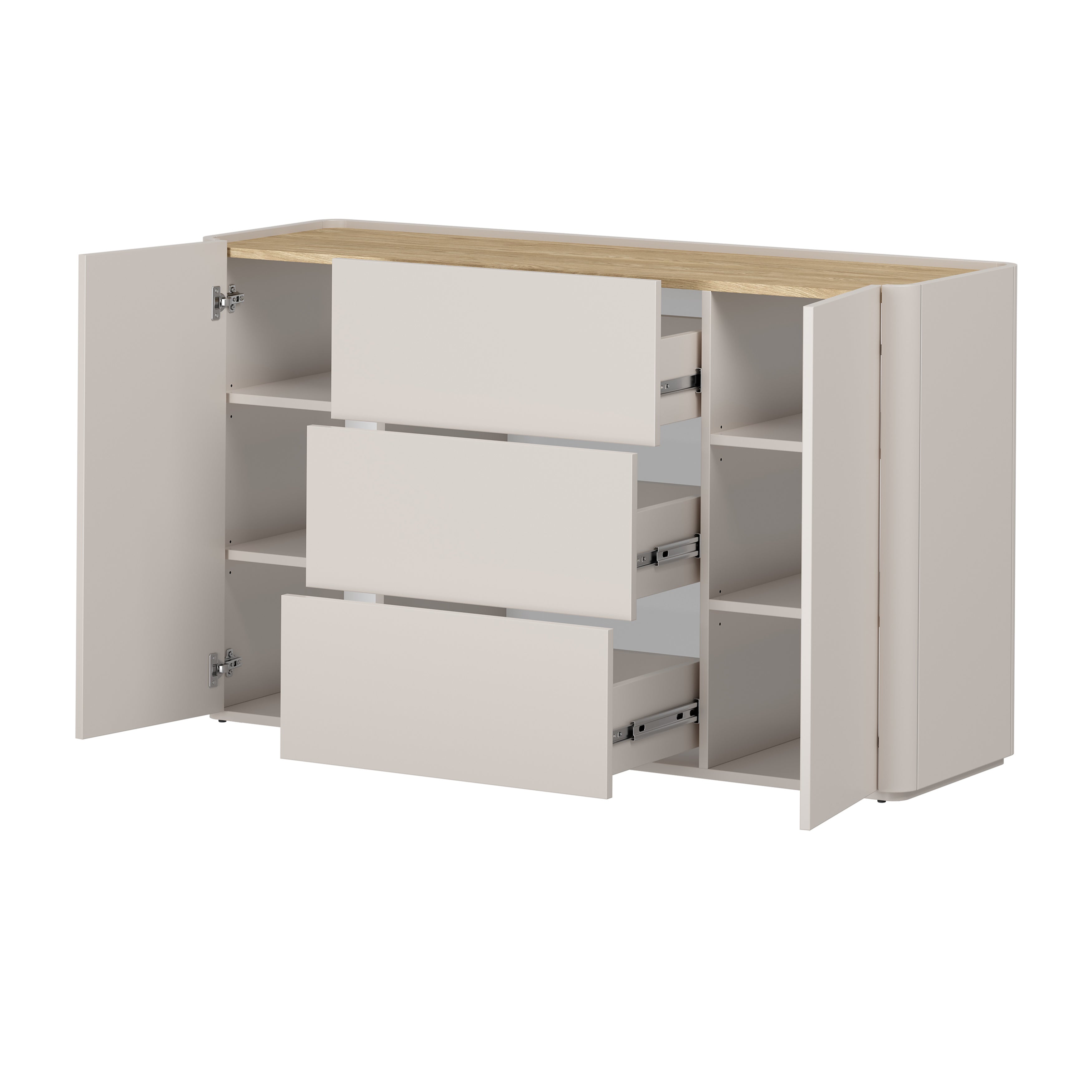 Elivo Kommode 150cm, Material: MDF, Melaminplatte