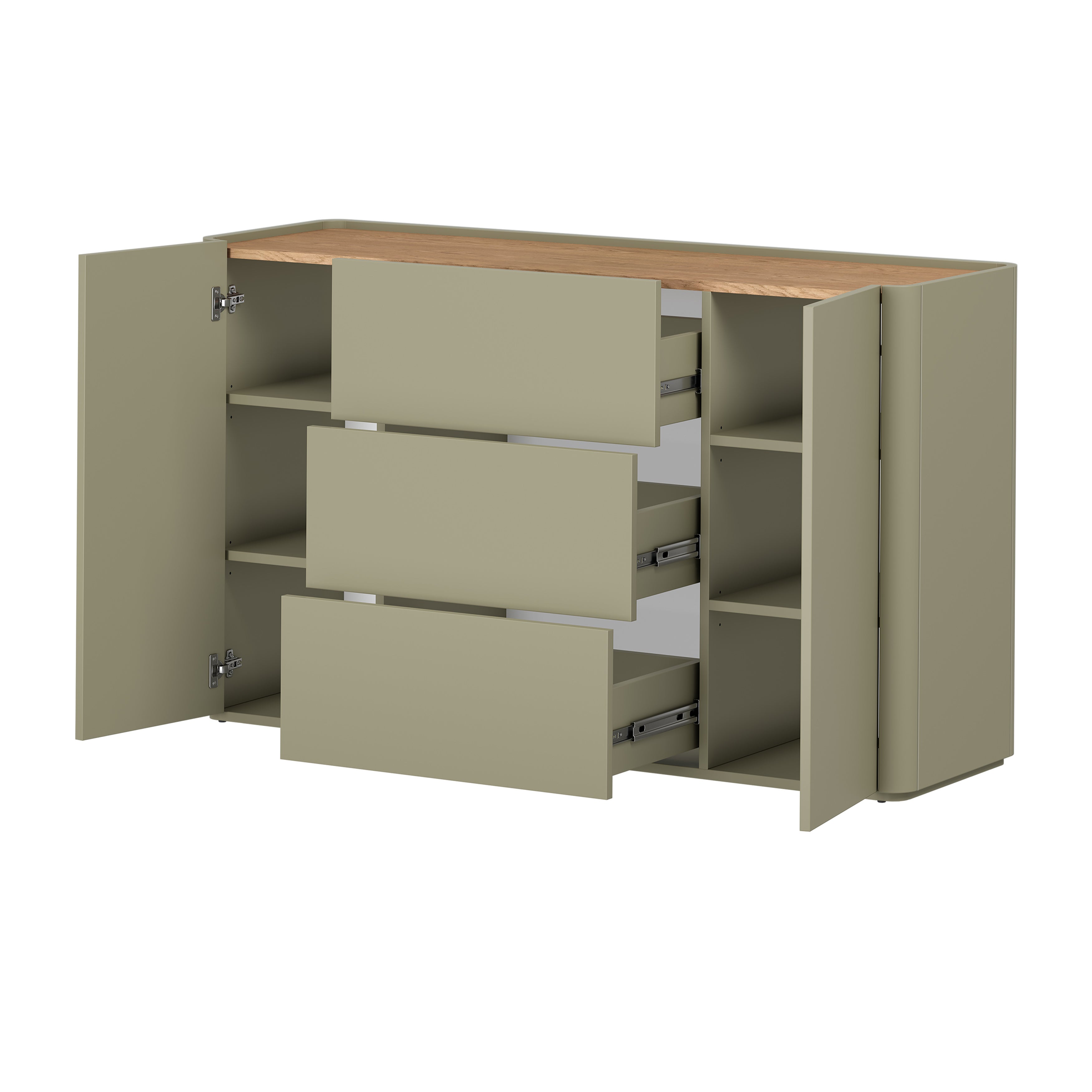 Elivo Kommode 150cm, Material: MDF, Melaminplatte