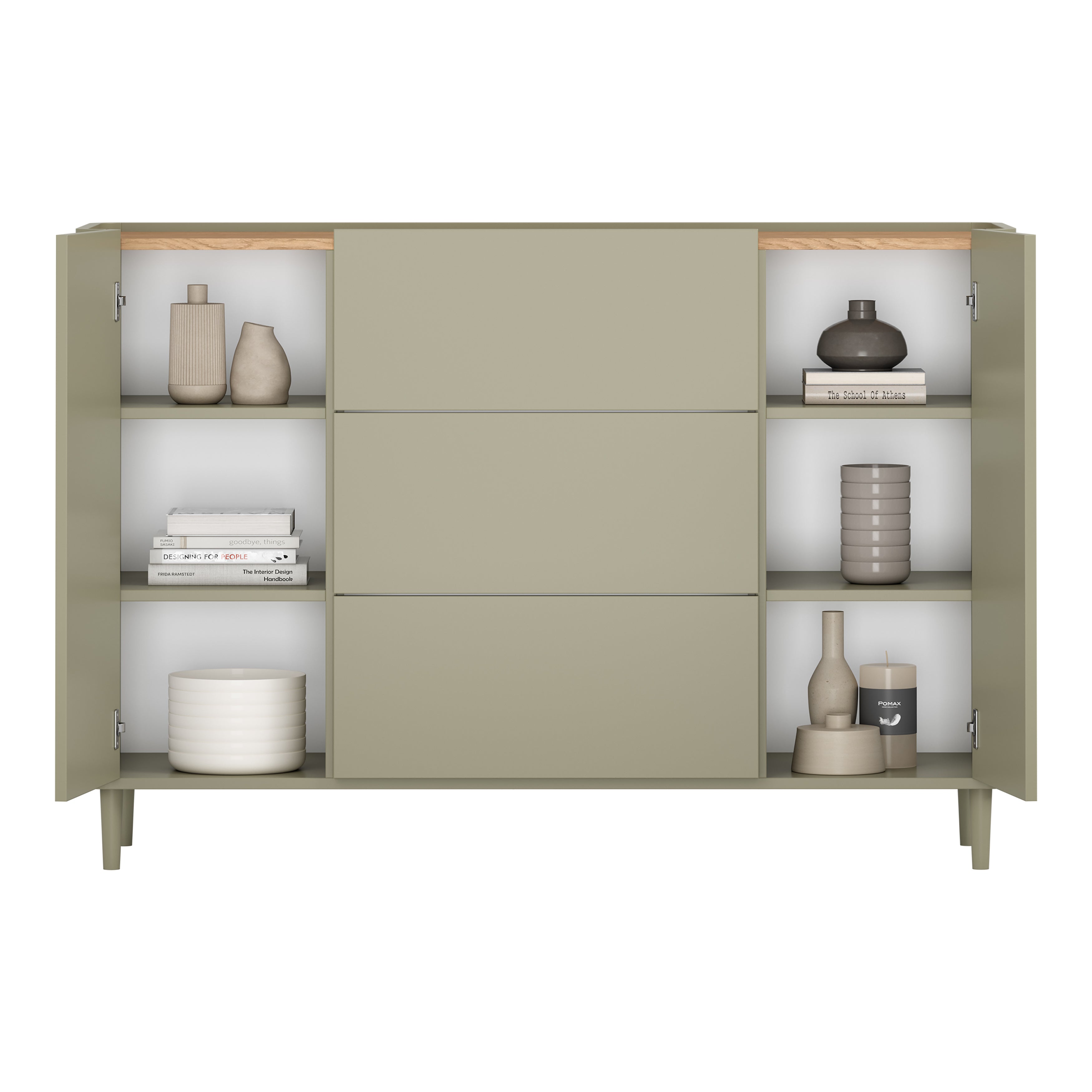 Elivo Kommode 150cm, Material: MDF, Melaminplatte