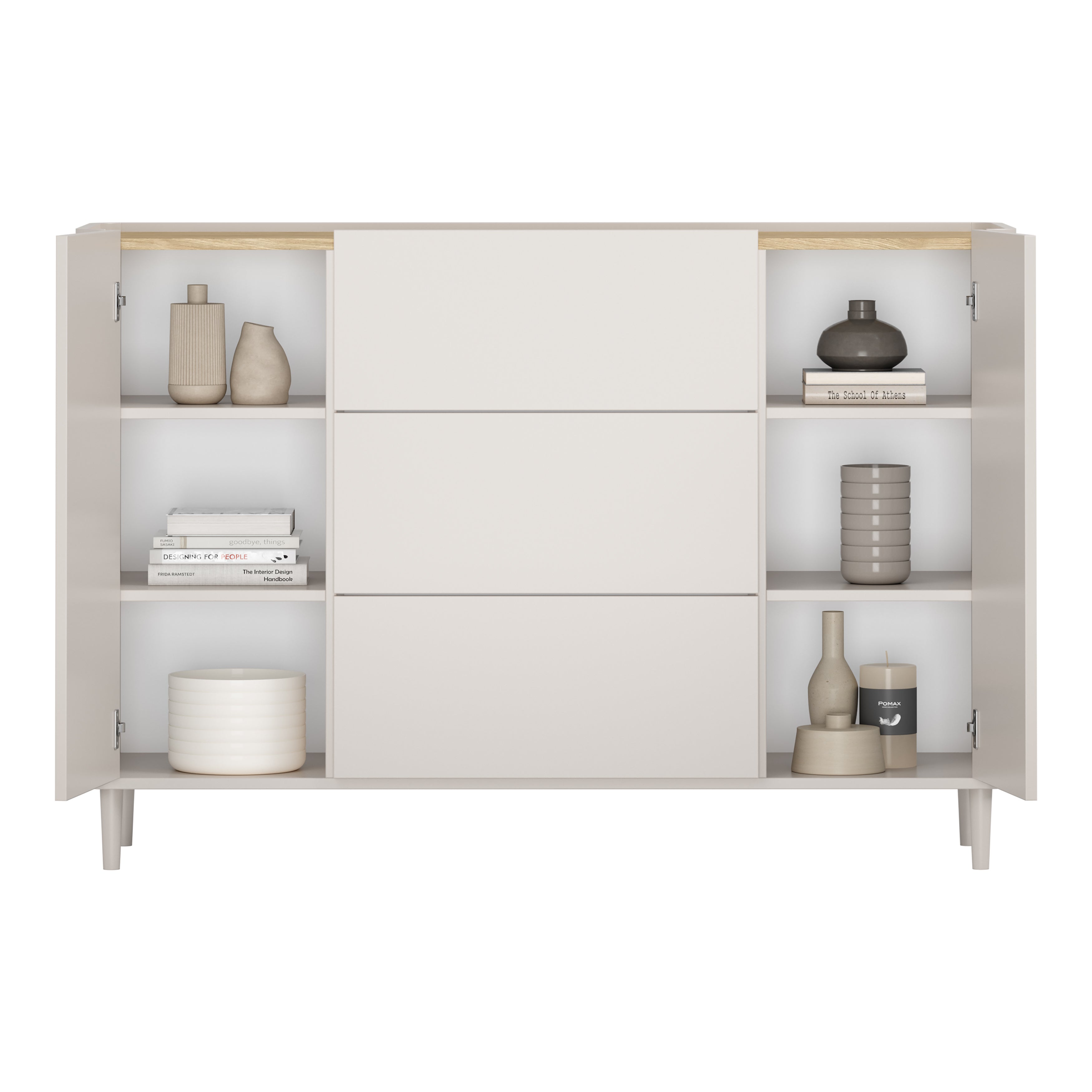 Elivo Kommode 150cm, Material: MDF, Melaminplatte