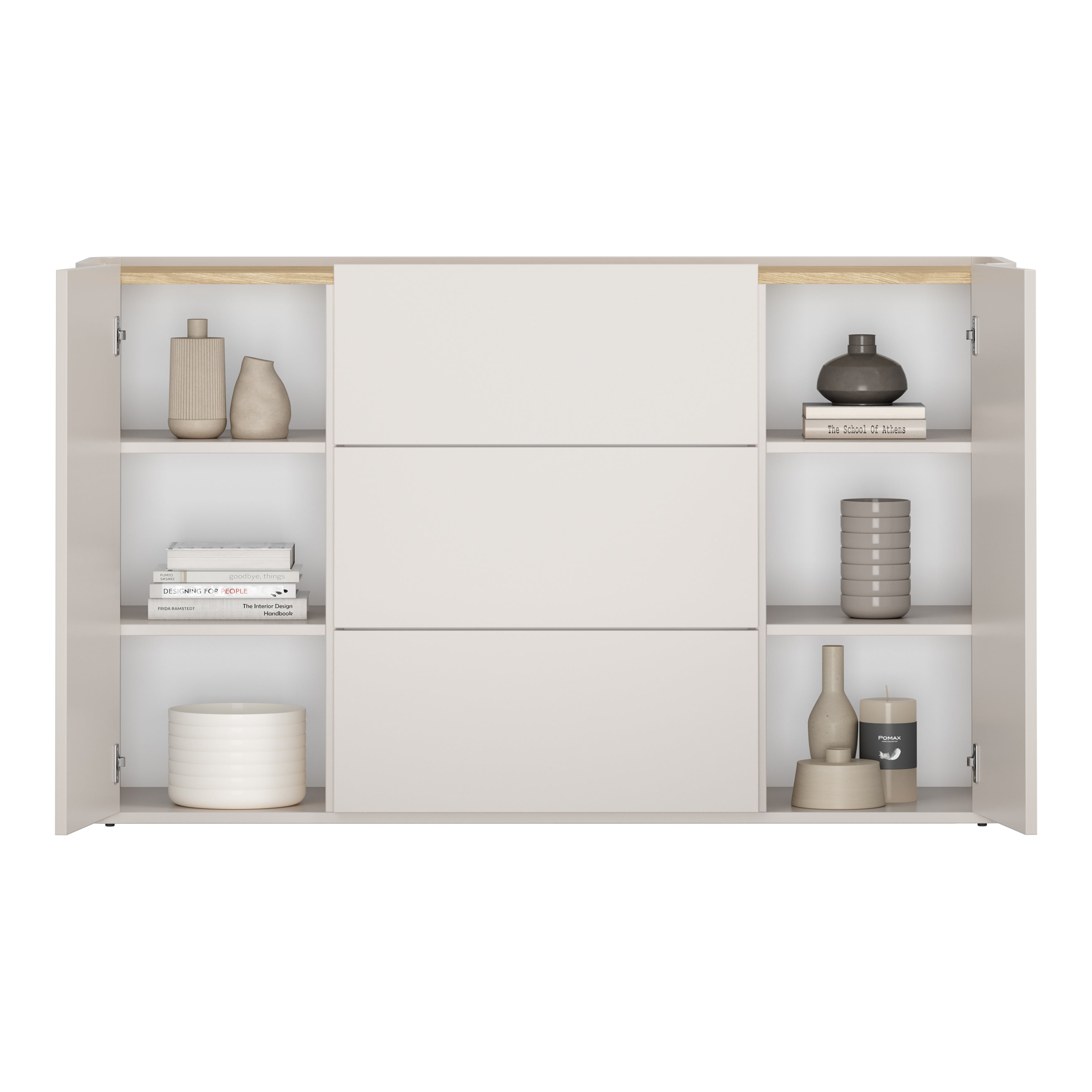 Elivo Kommode 150cm, Material: MDF, Melaminplatte