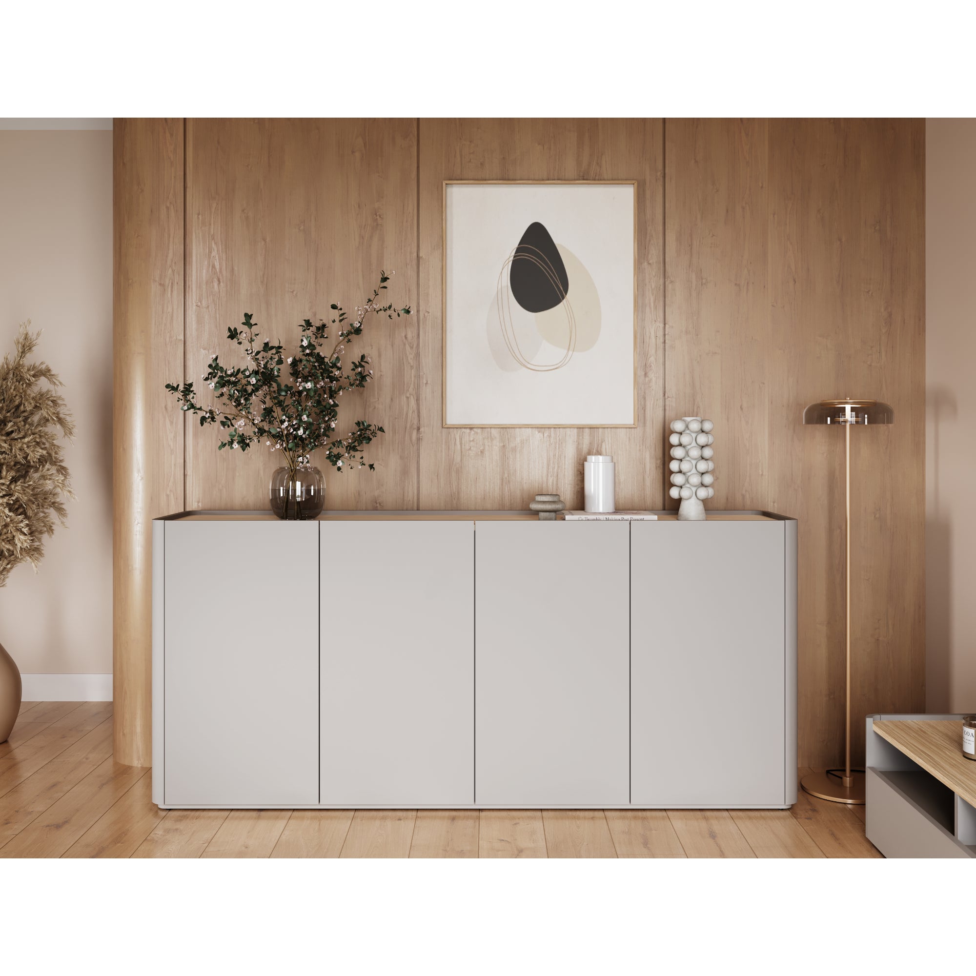 Elivo Kommode 200cm, Material: MDF, Melaminplatte