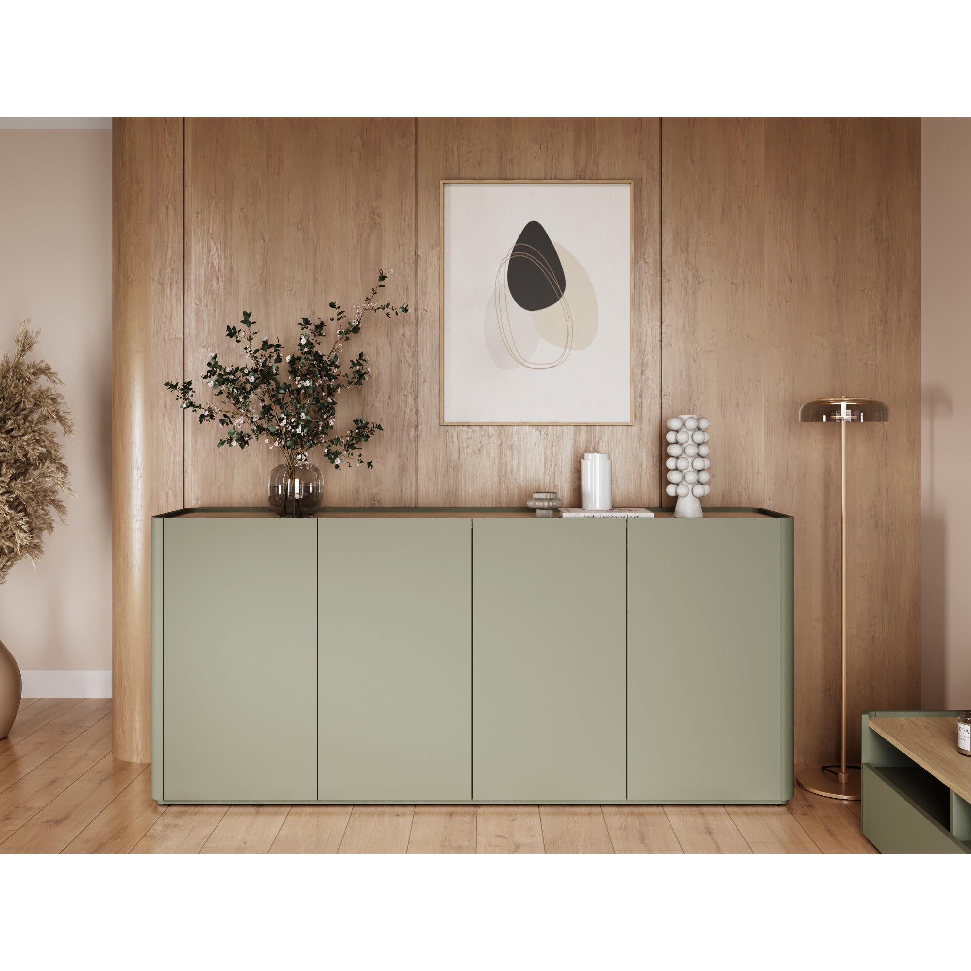 Elivo Kommode 200cm, Material: MDF, Melaminplatte