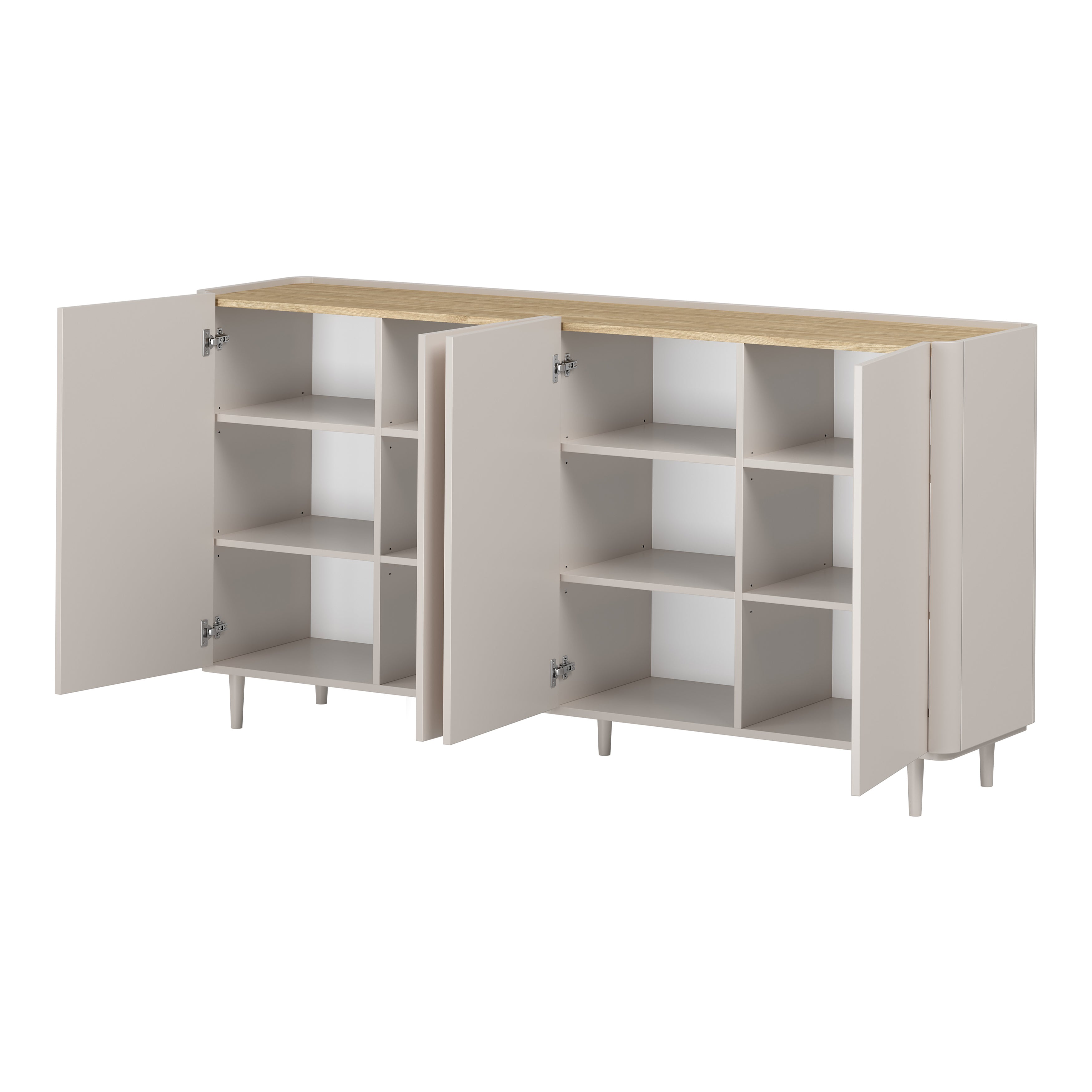 Elivo Kommode 200cm, Material: MDF, Melaminplatte