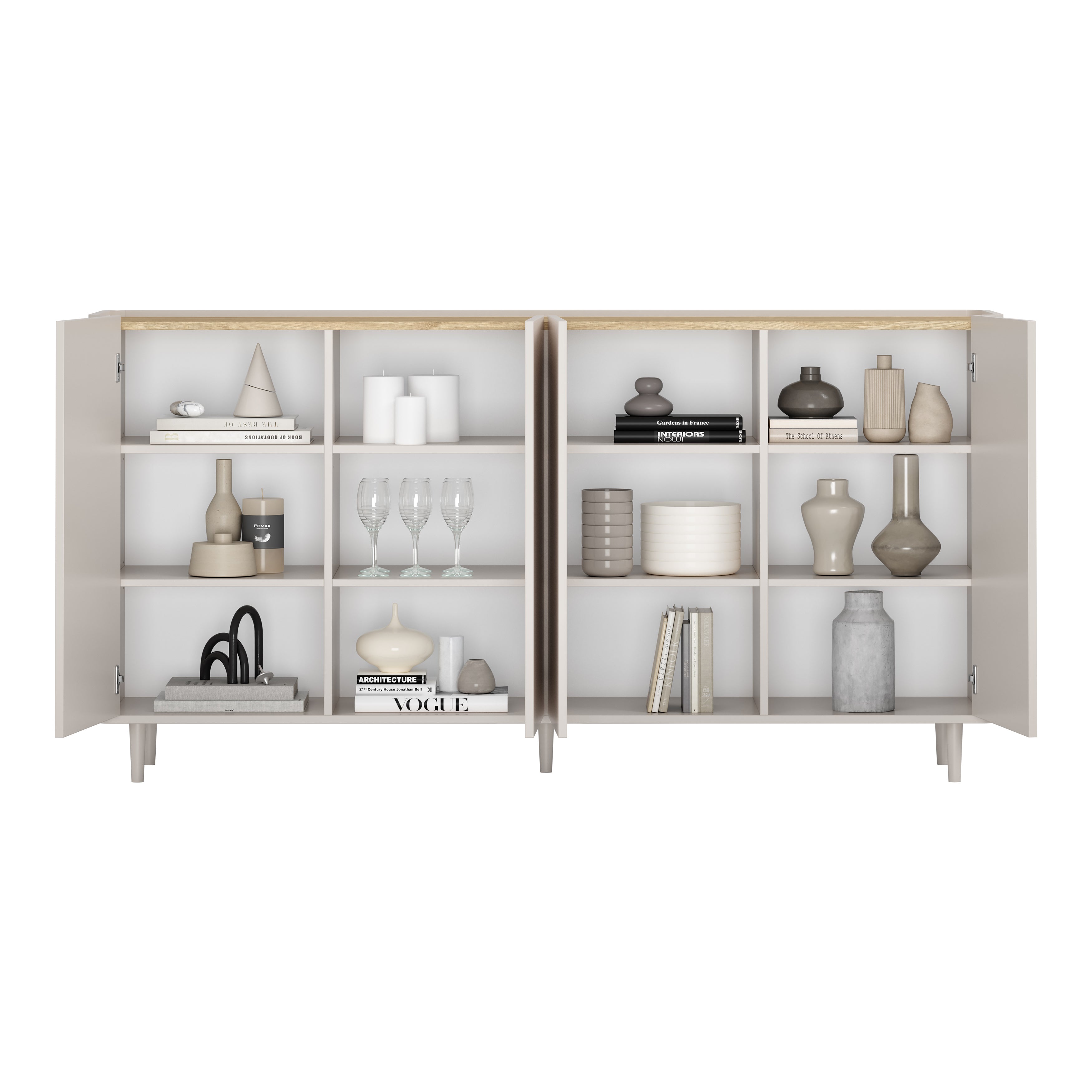 Elivo Kommode 200cm, Material: MDF, Melaminplatte