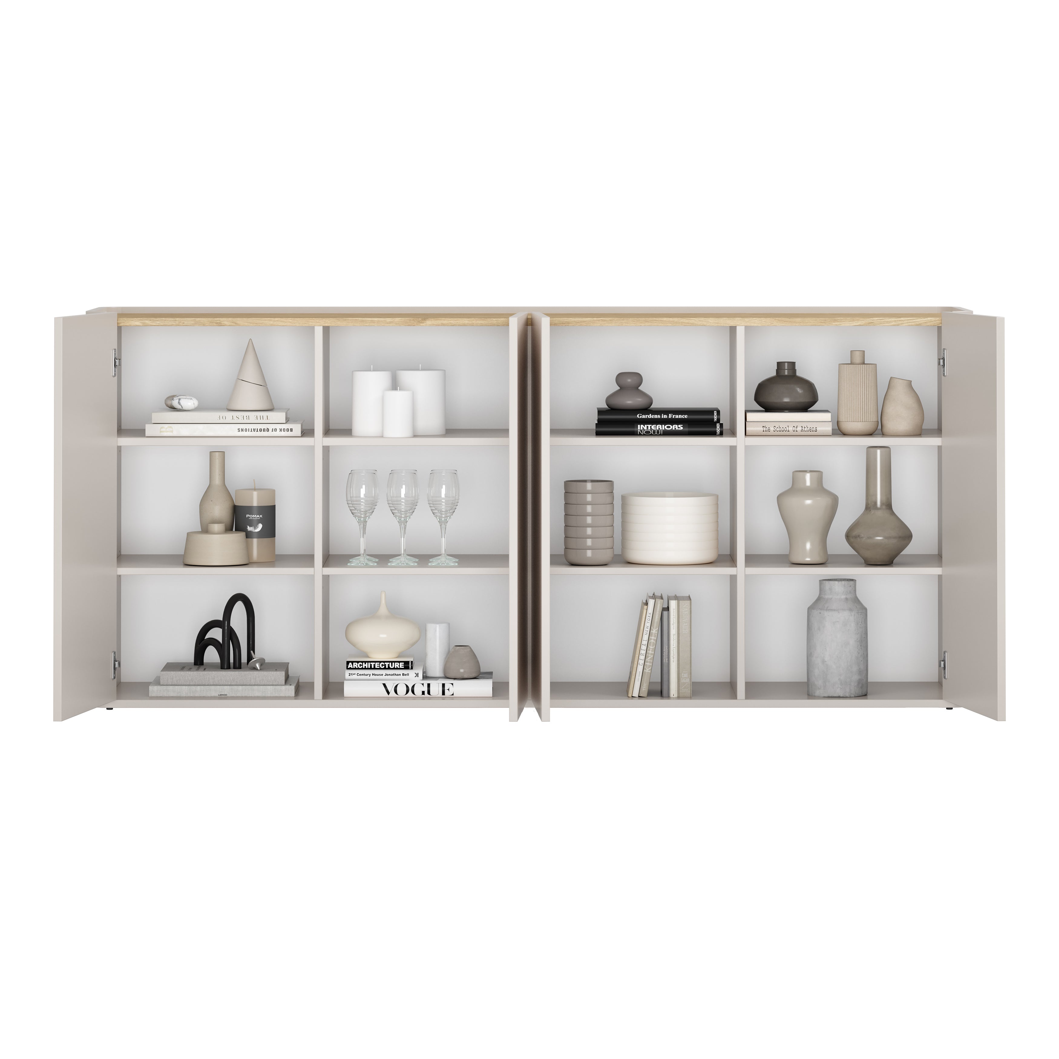 Elivo Kommode 200cm, Material: MDF, Melaminplatte