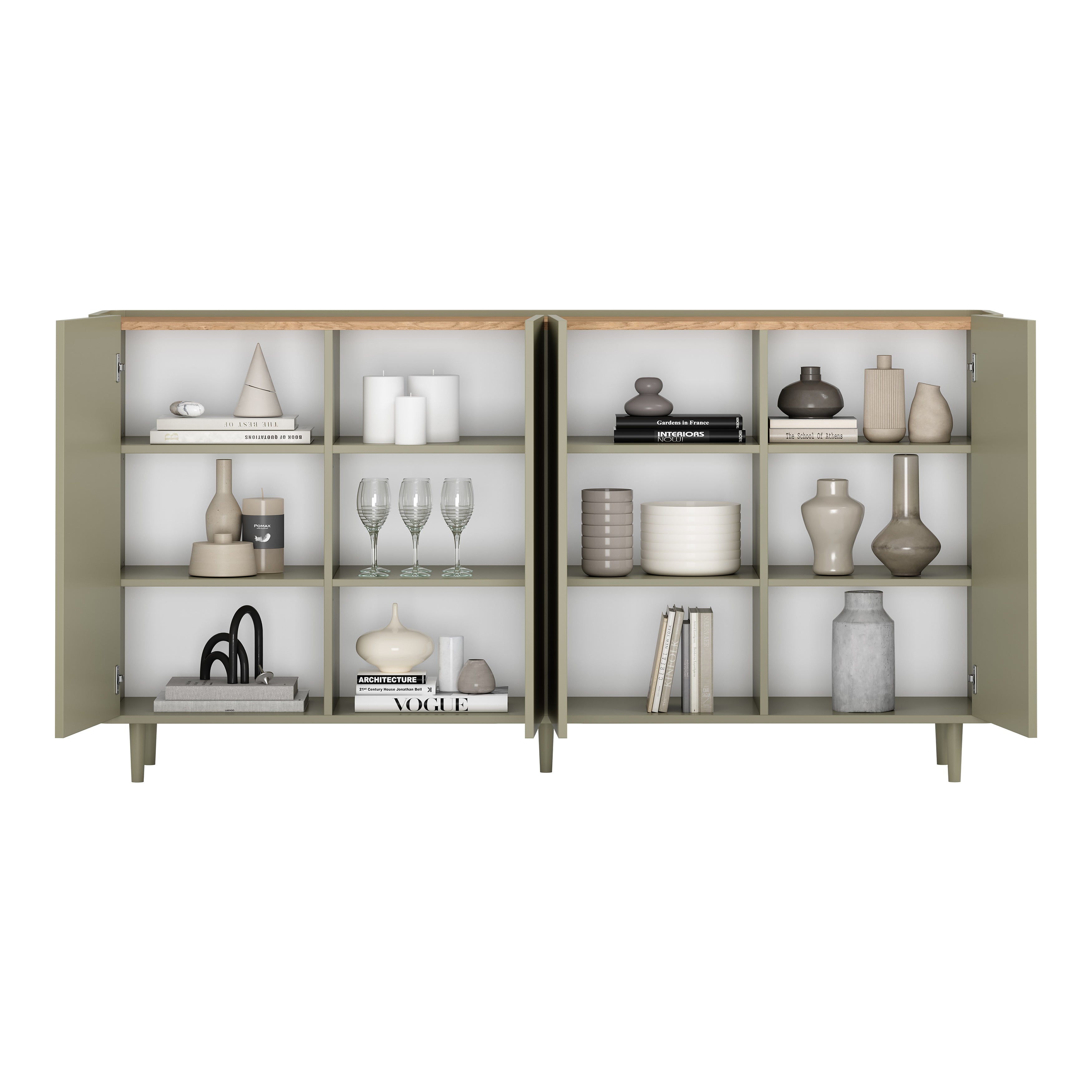 Elivo Kommode 200cm, Material: MDF, Melaminplatte