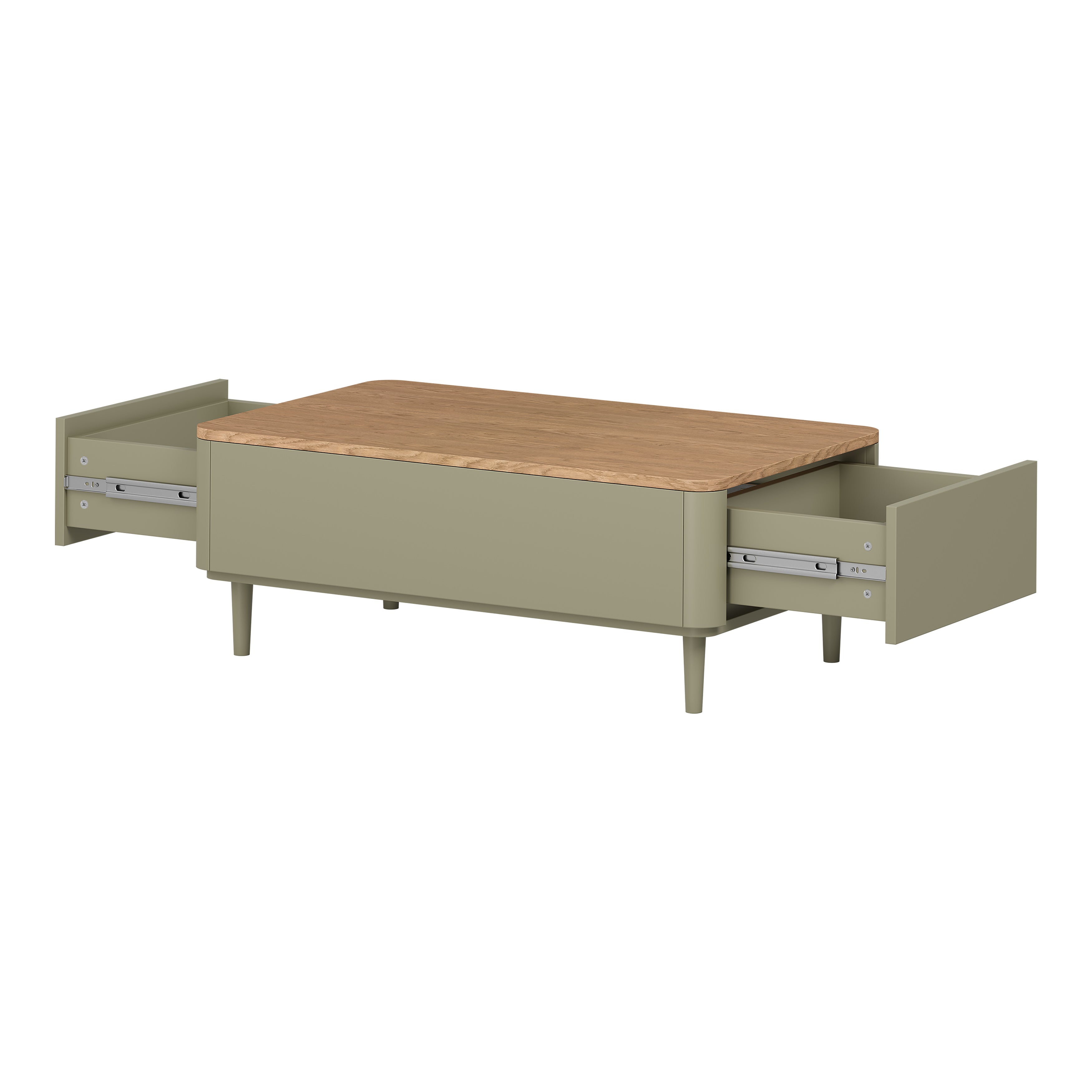 Elivo Couchtisch 100x60cm, Material: MDF, Melaminplatte