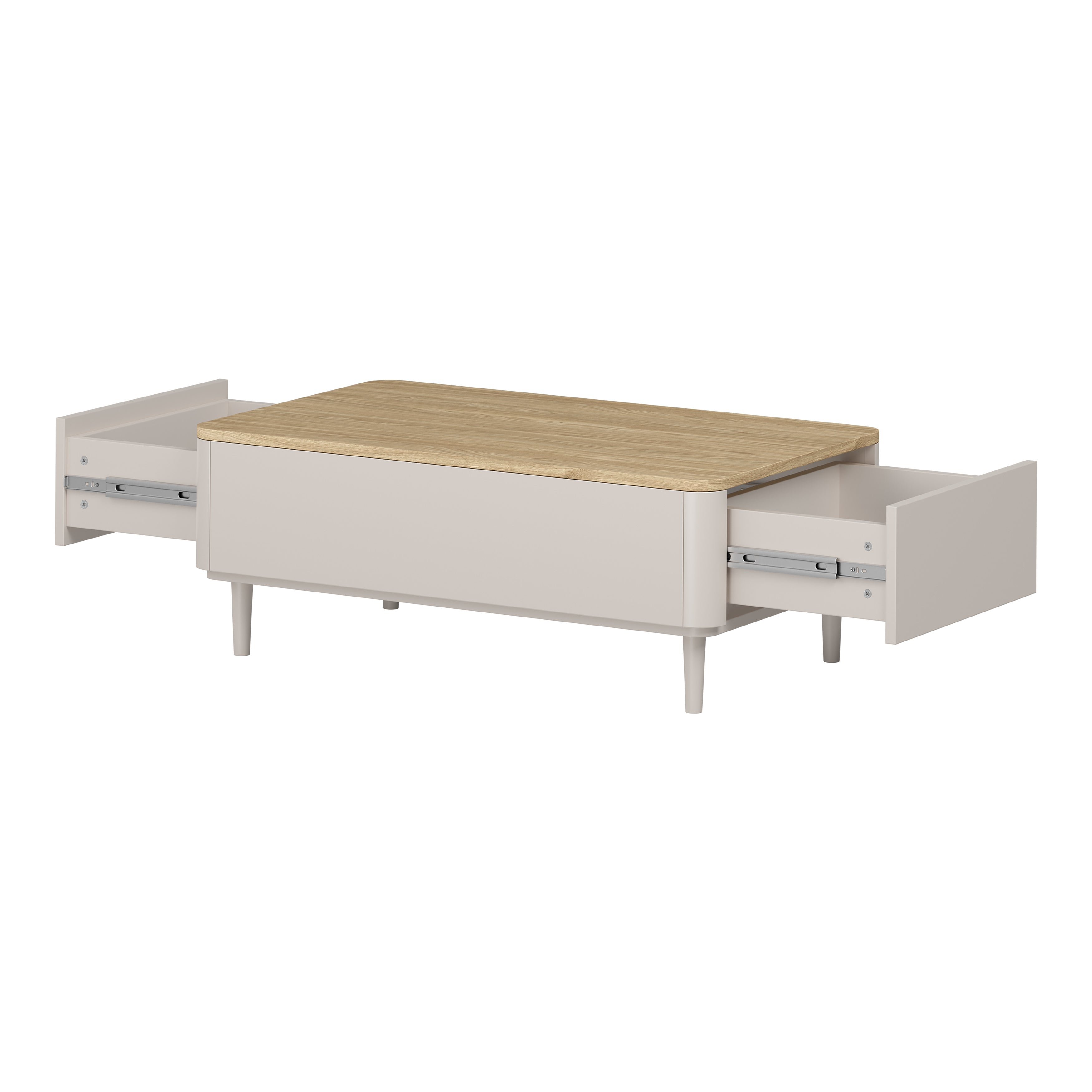 Elivo Couchtisch 100x60cm, Material: MDF, Melaminplatte