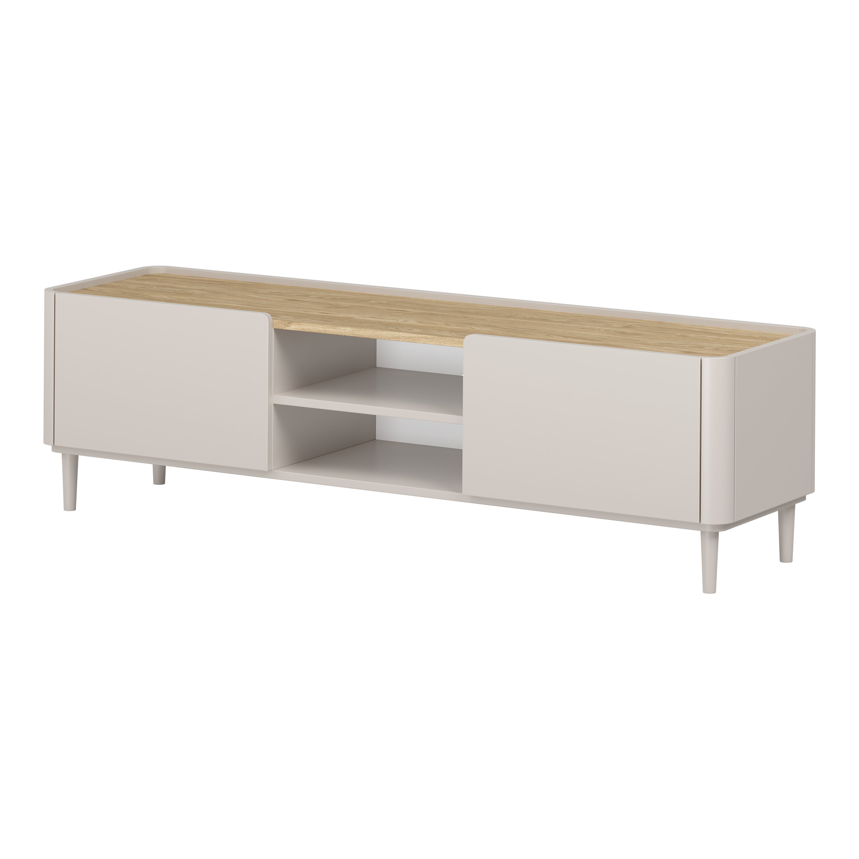 TV Kommode Elivo 170cm, Material: MDF, Melaminplatte
