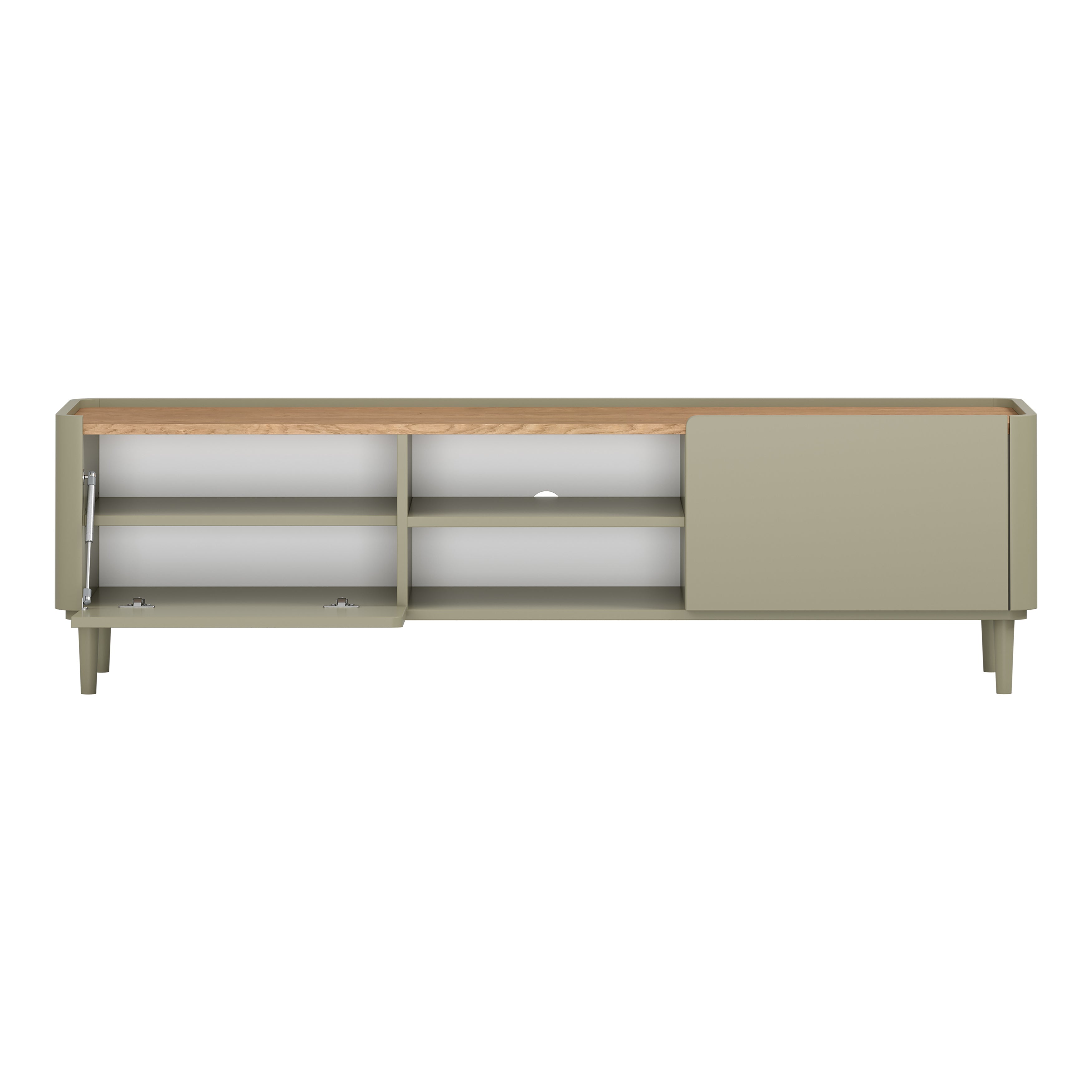 TV Kommode Elivo 170cm, Material: MDF, Melaminplatte