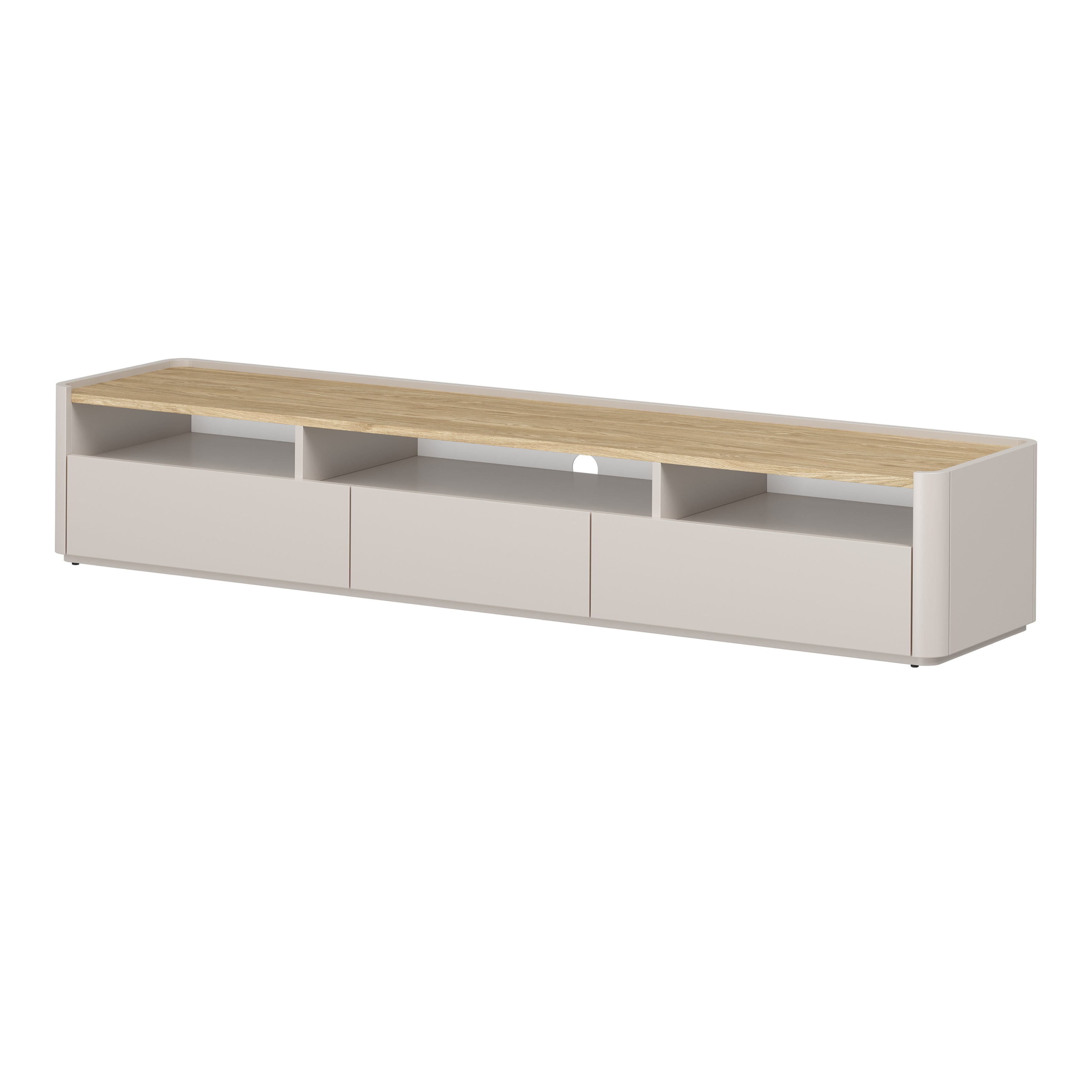 TV Kommode Elivo 200cm, Material: MDF, Melaminplatte